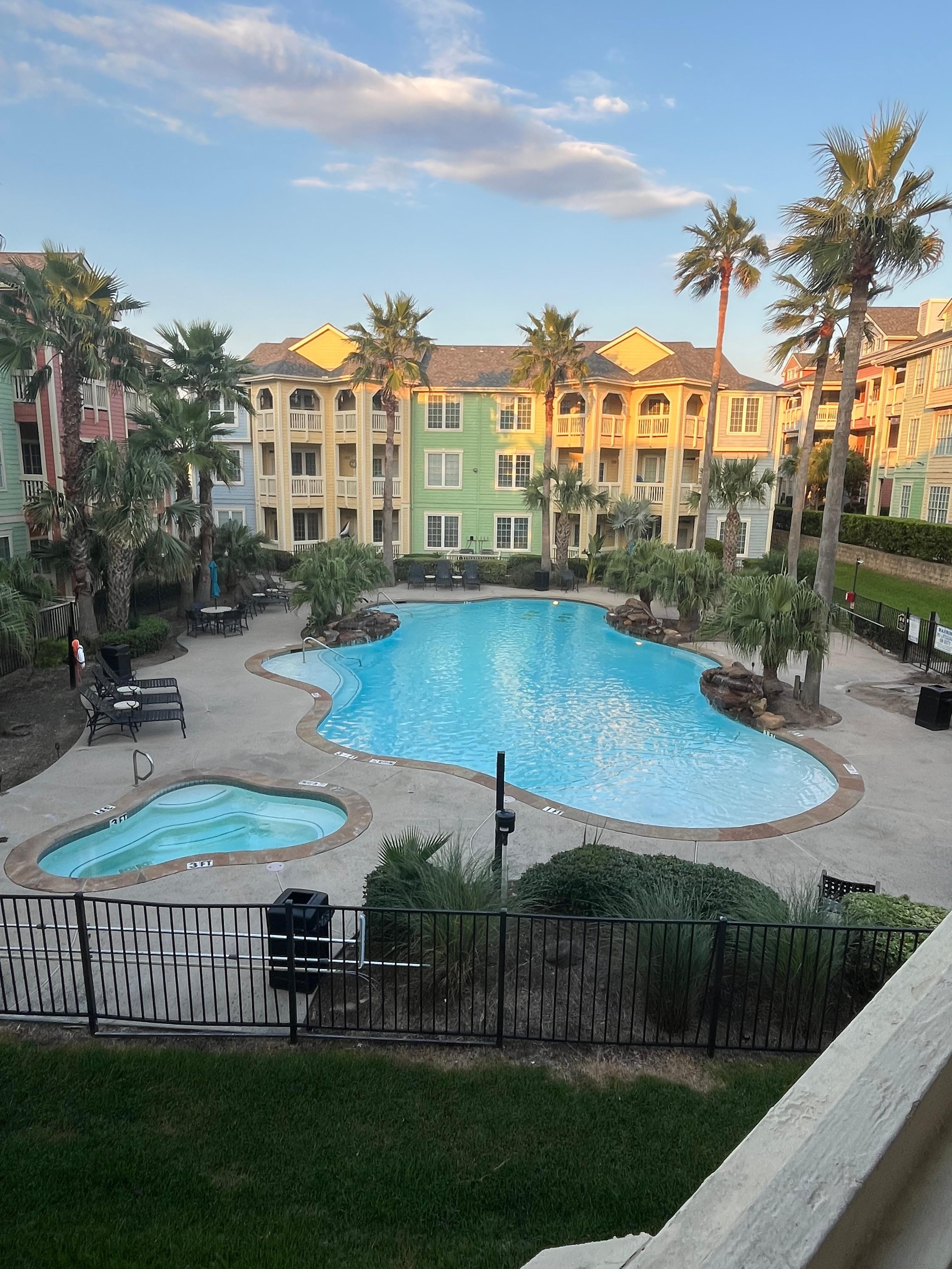 Udsigt fra lejligheden 