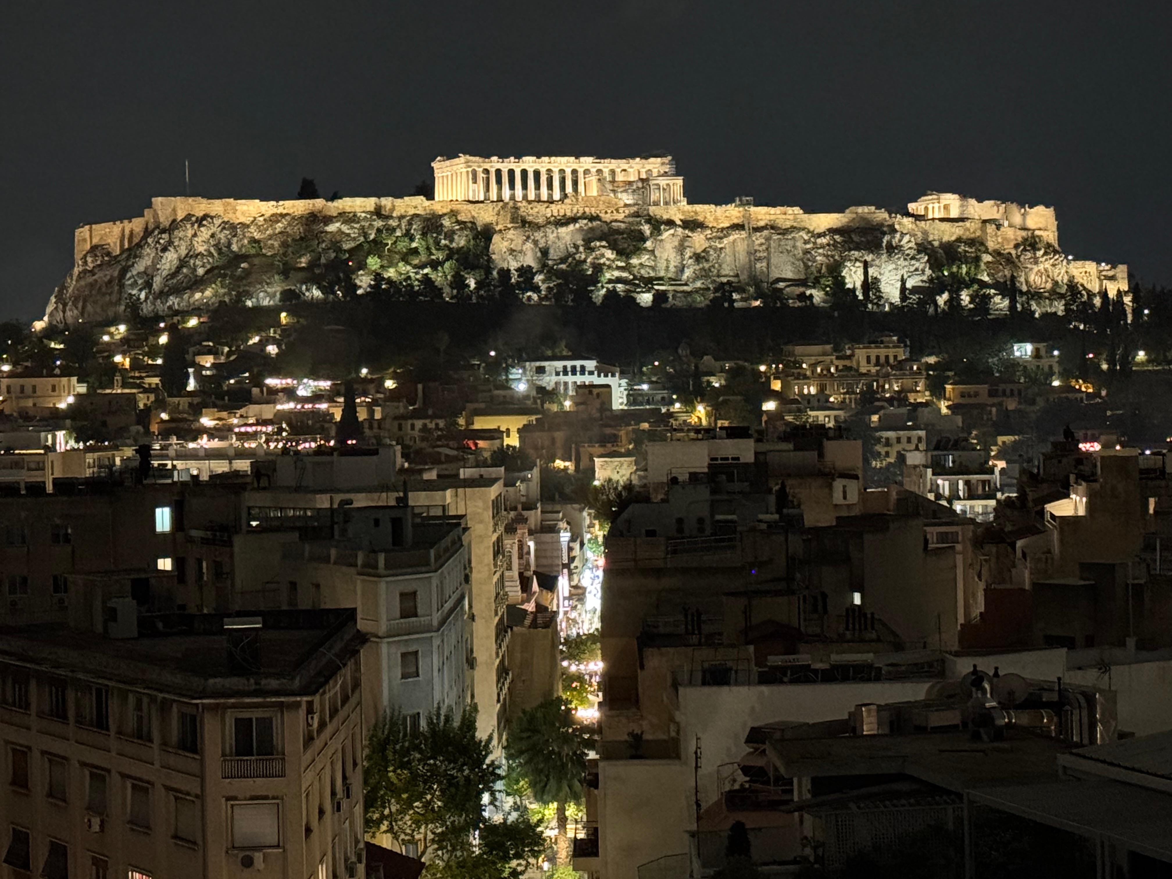 View of the Parthenon- Taken from the hotel’s roof top.