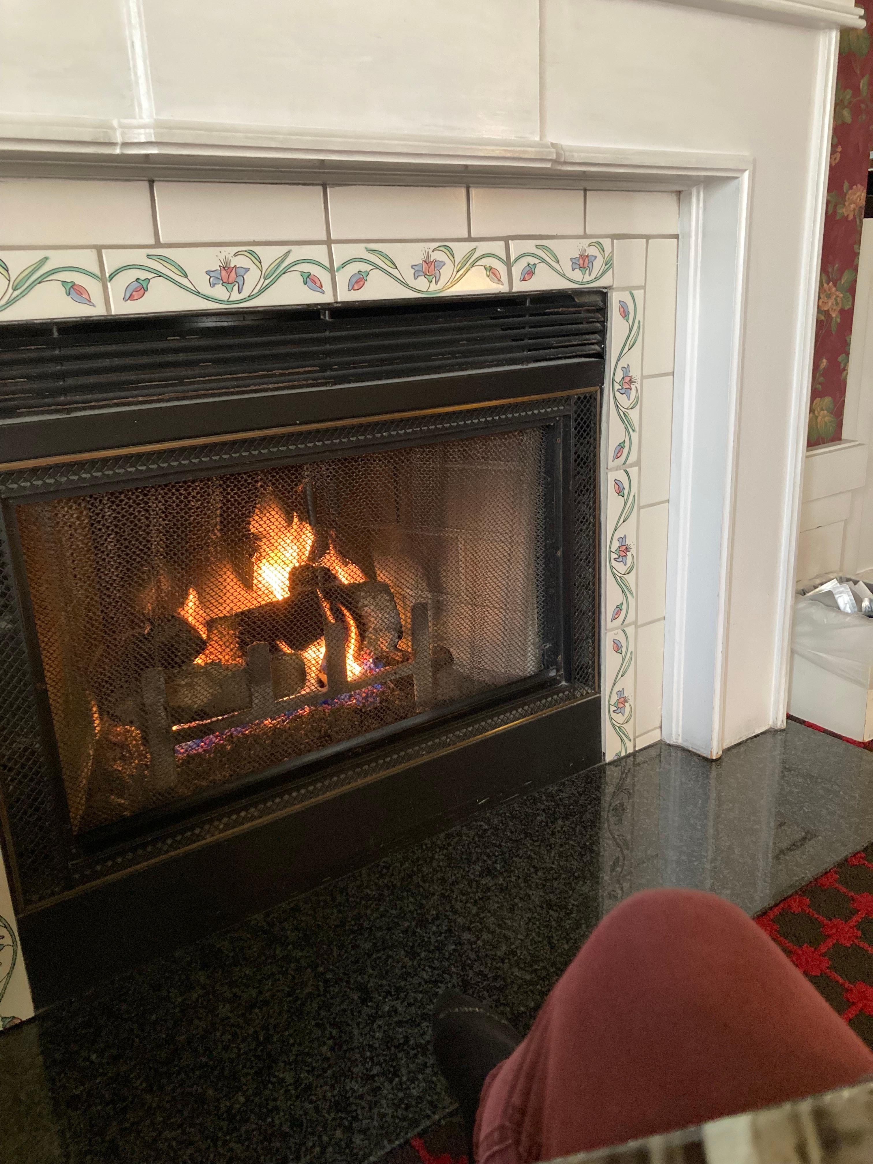 Each room has a fireplace