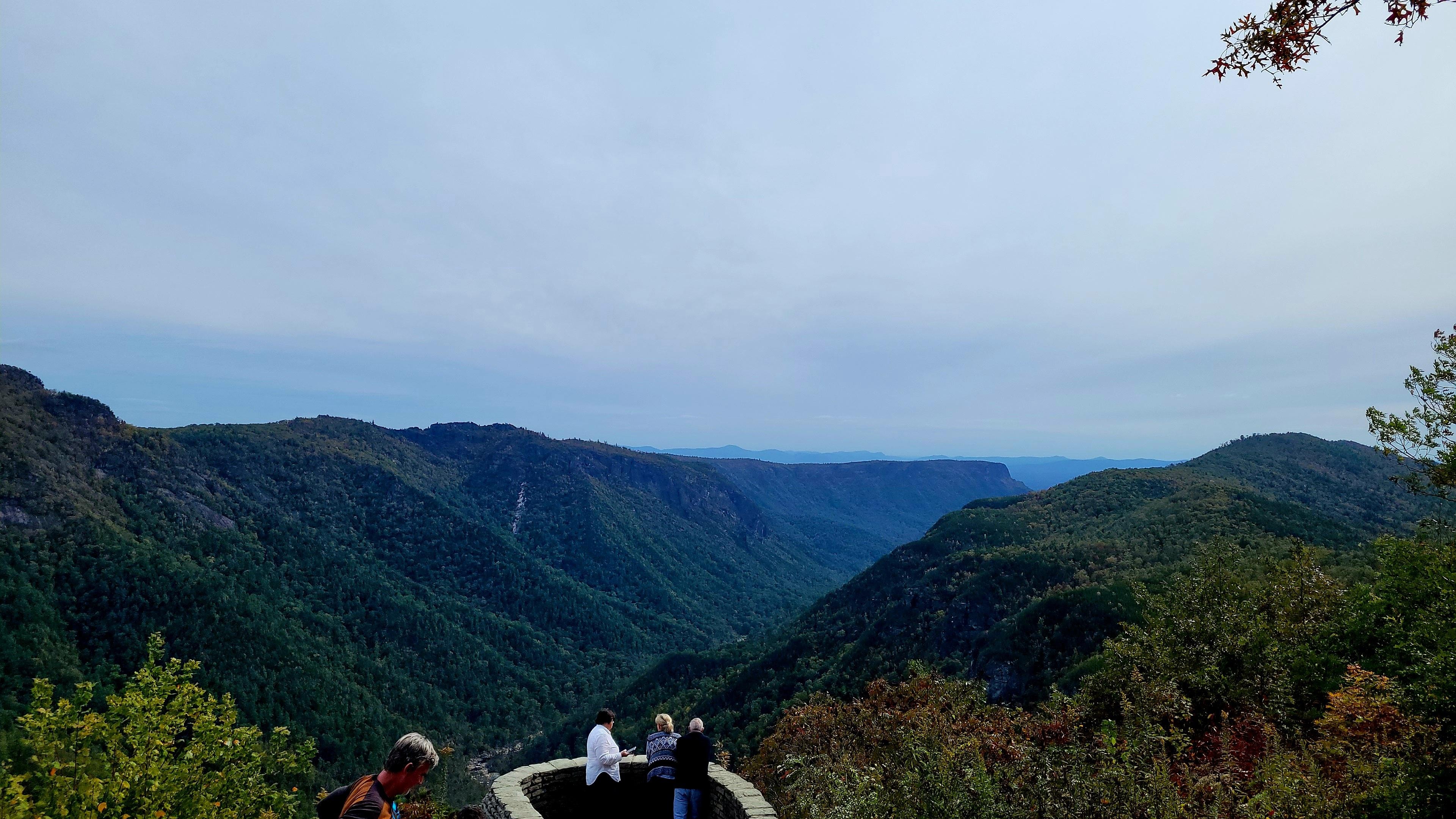 Linville Gorge from Wiseman's View about an hour from the home