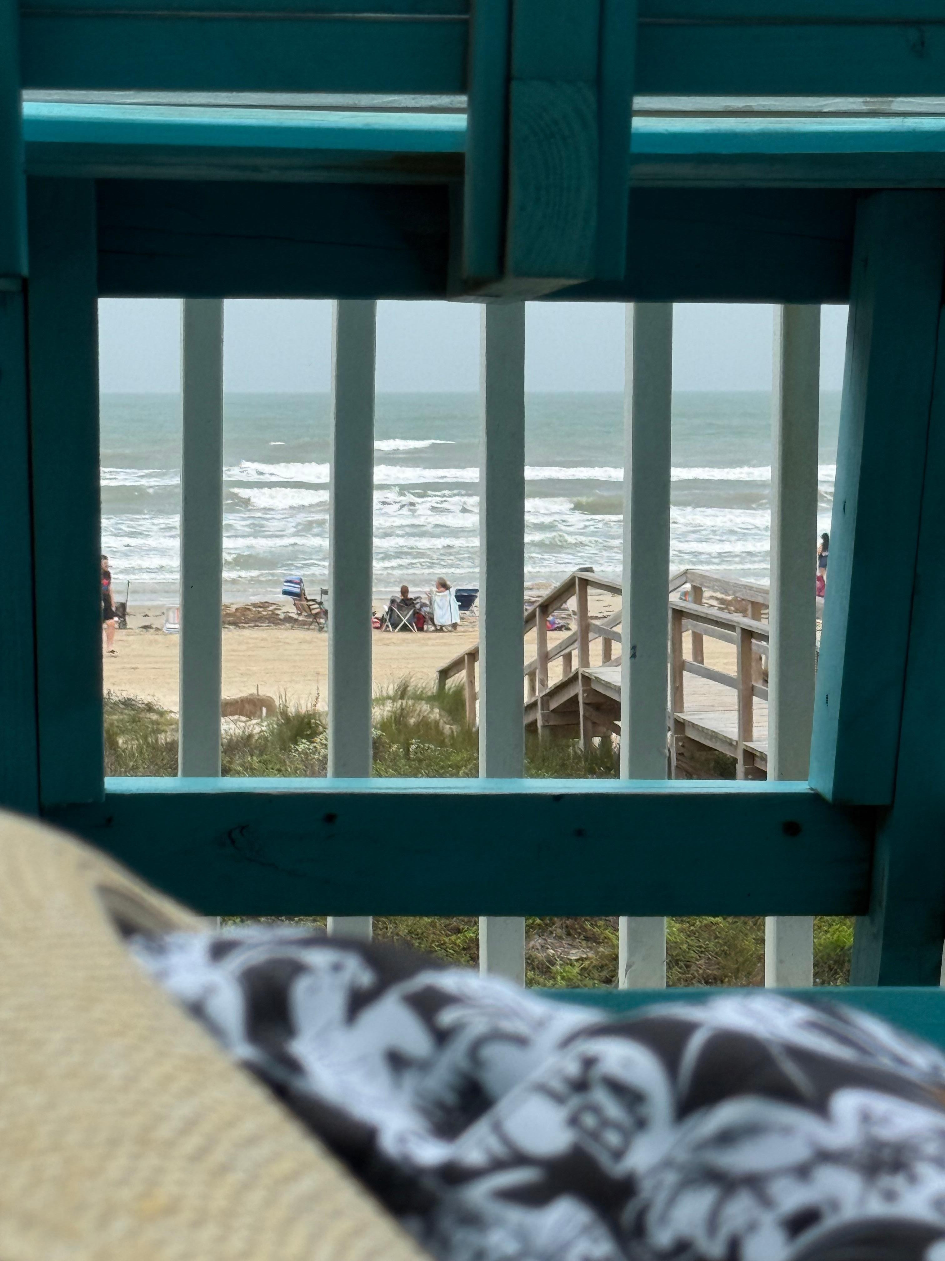 View from my time resting on the patio couch just watching the water and my friends. 