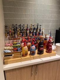 Flavors at coffee bar