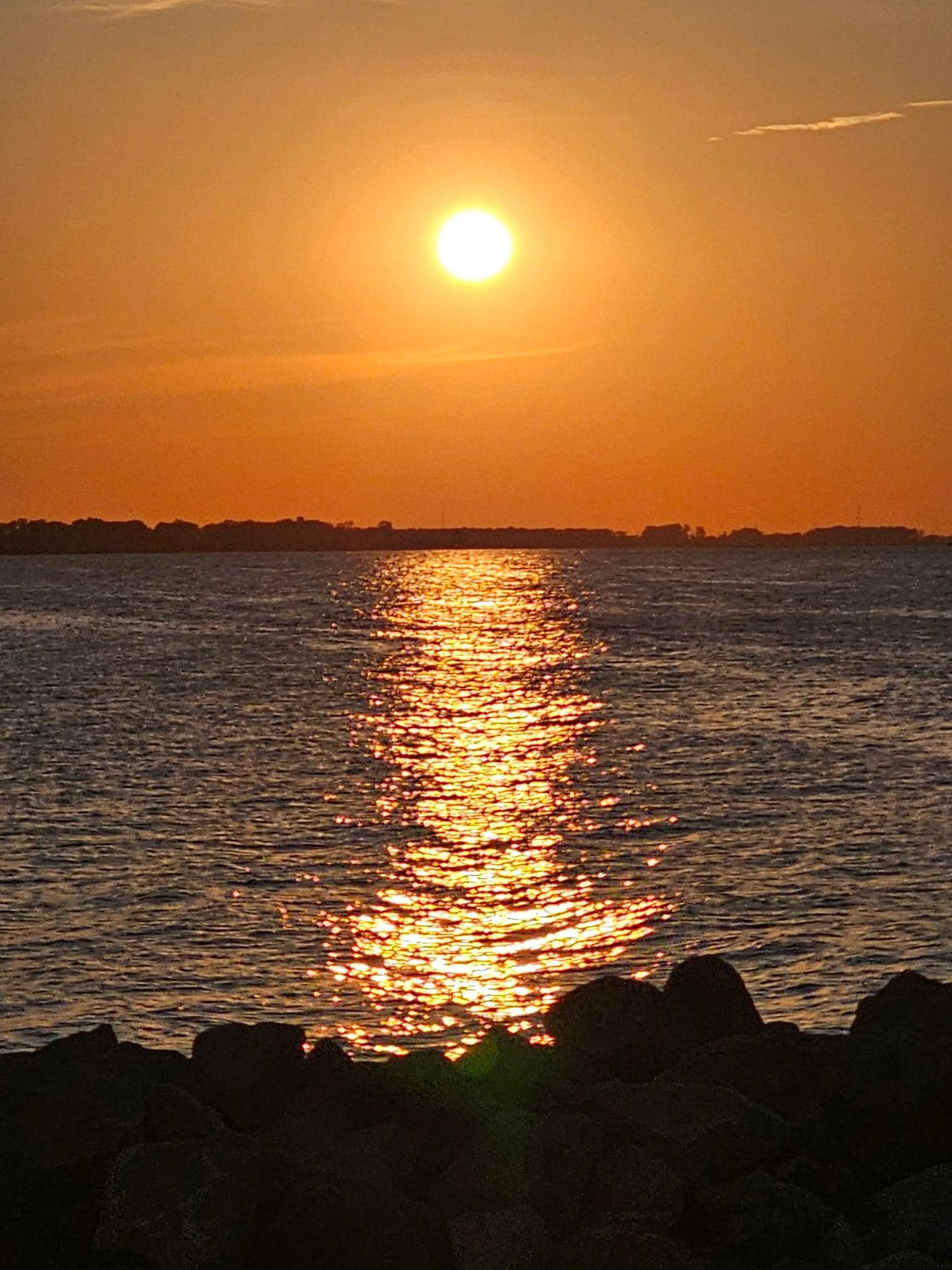 One of many beautiful sunsets just steps from the condo door.