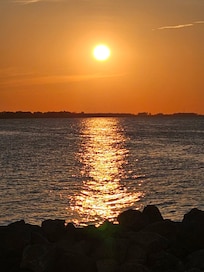 One of many beautiful sunsets just steps from the condo door.