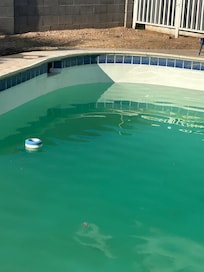 They drained the pool and started to refill