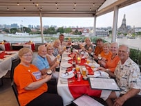 Our group had breakfast the first morning