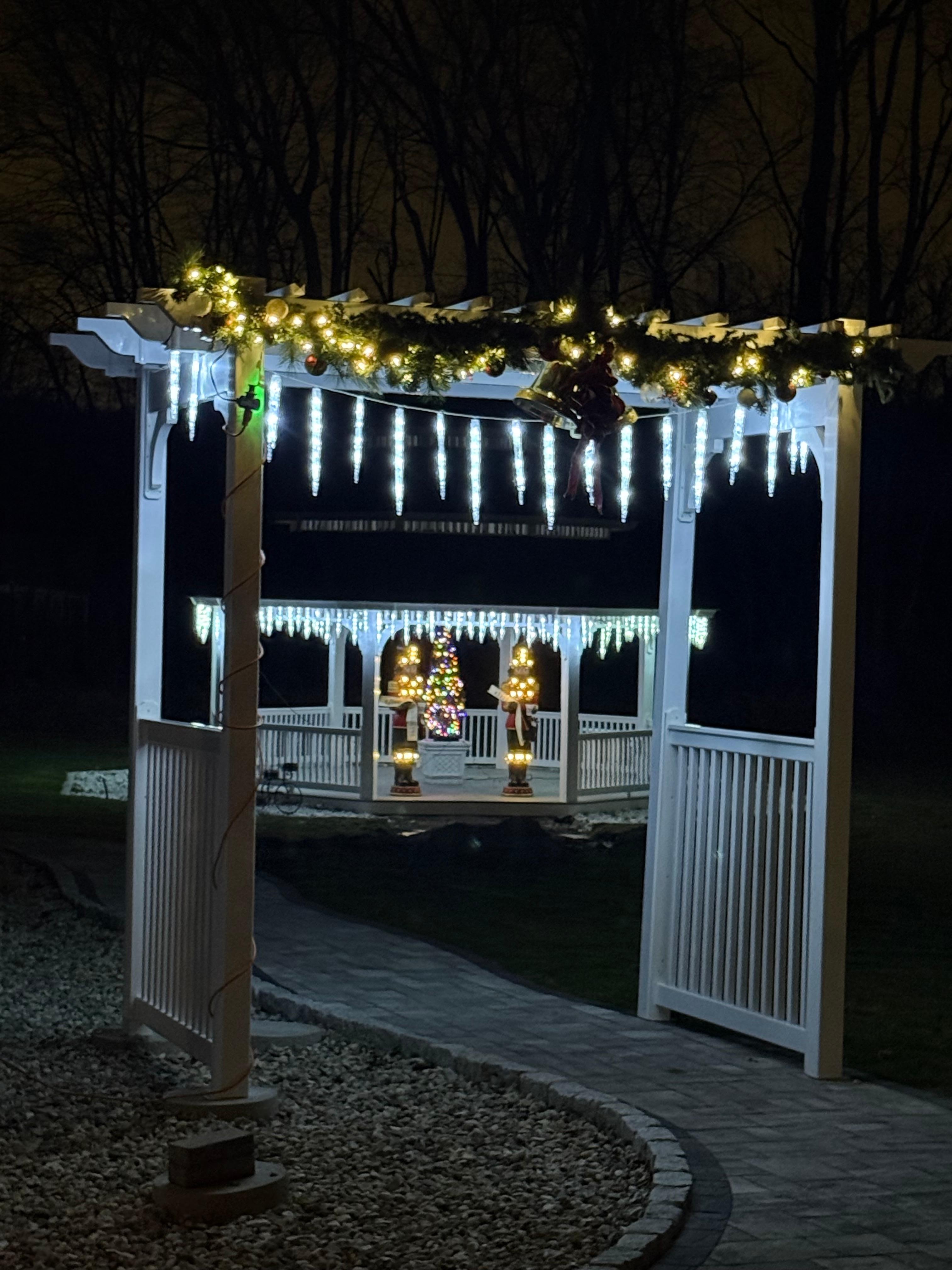 Nice walkway and gazebo