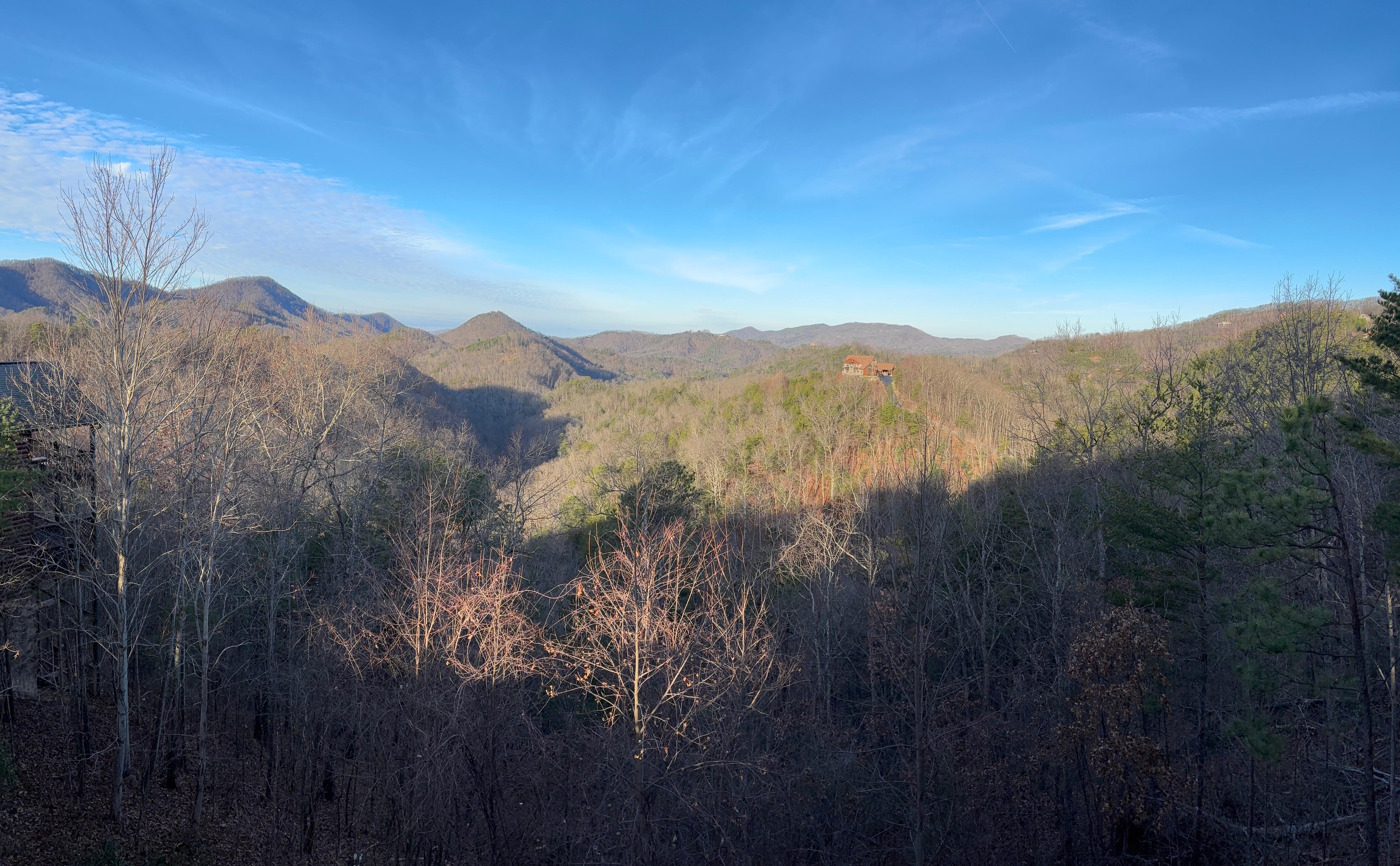 I usually sit on the deck as the sun comes up with my coffee. Could literally sit there all day. It’s always quiet and peaceful. Definitely one with God and nature!