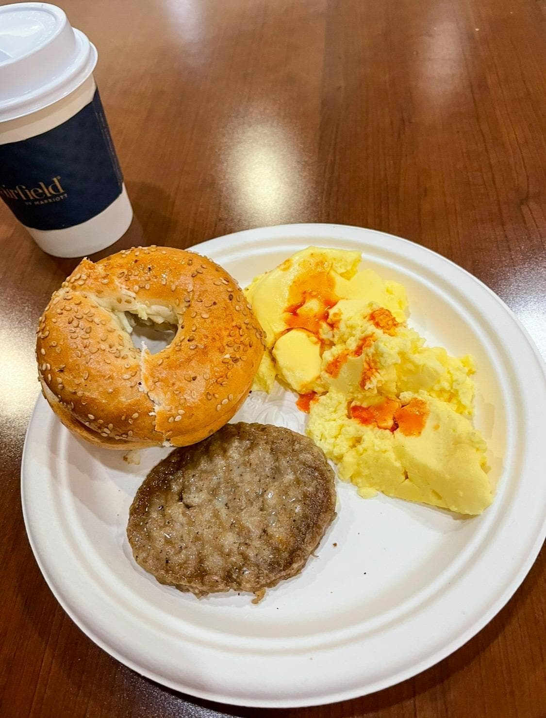 Hot breakfast, good toaster :-)