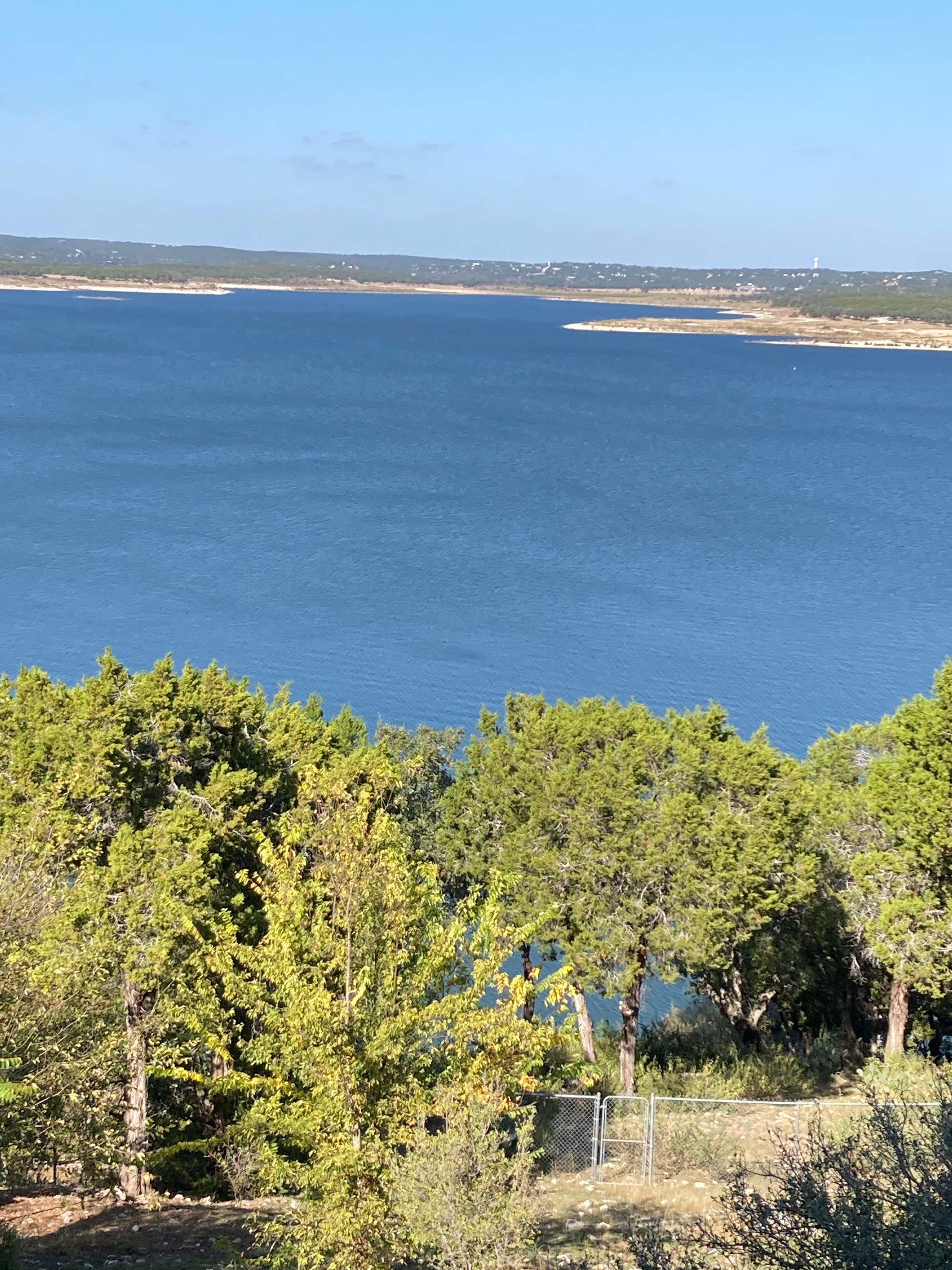 View from the back porch. We spent a lot of time out there. 