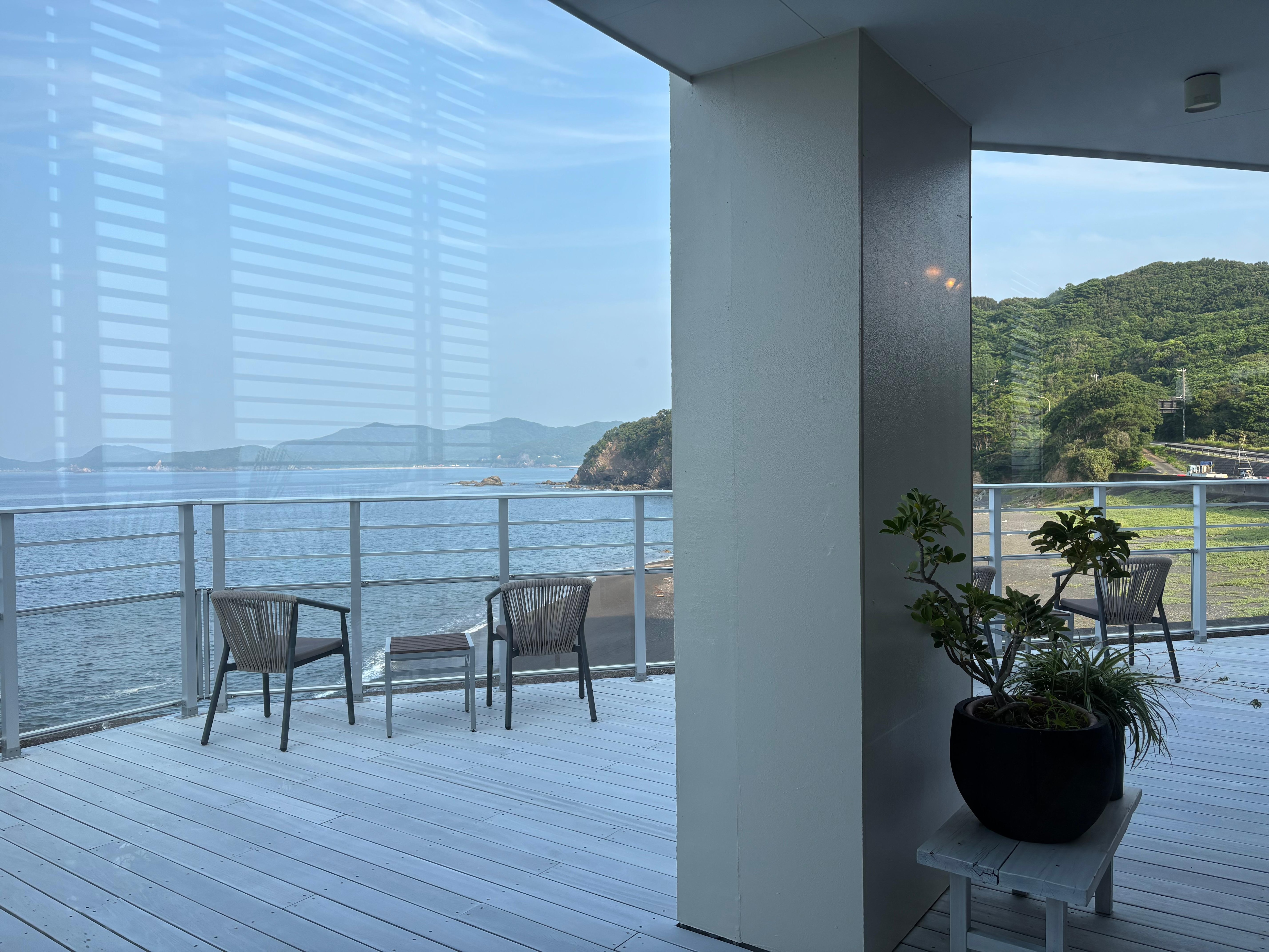 食事した場所からの風景