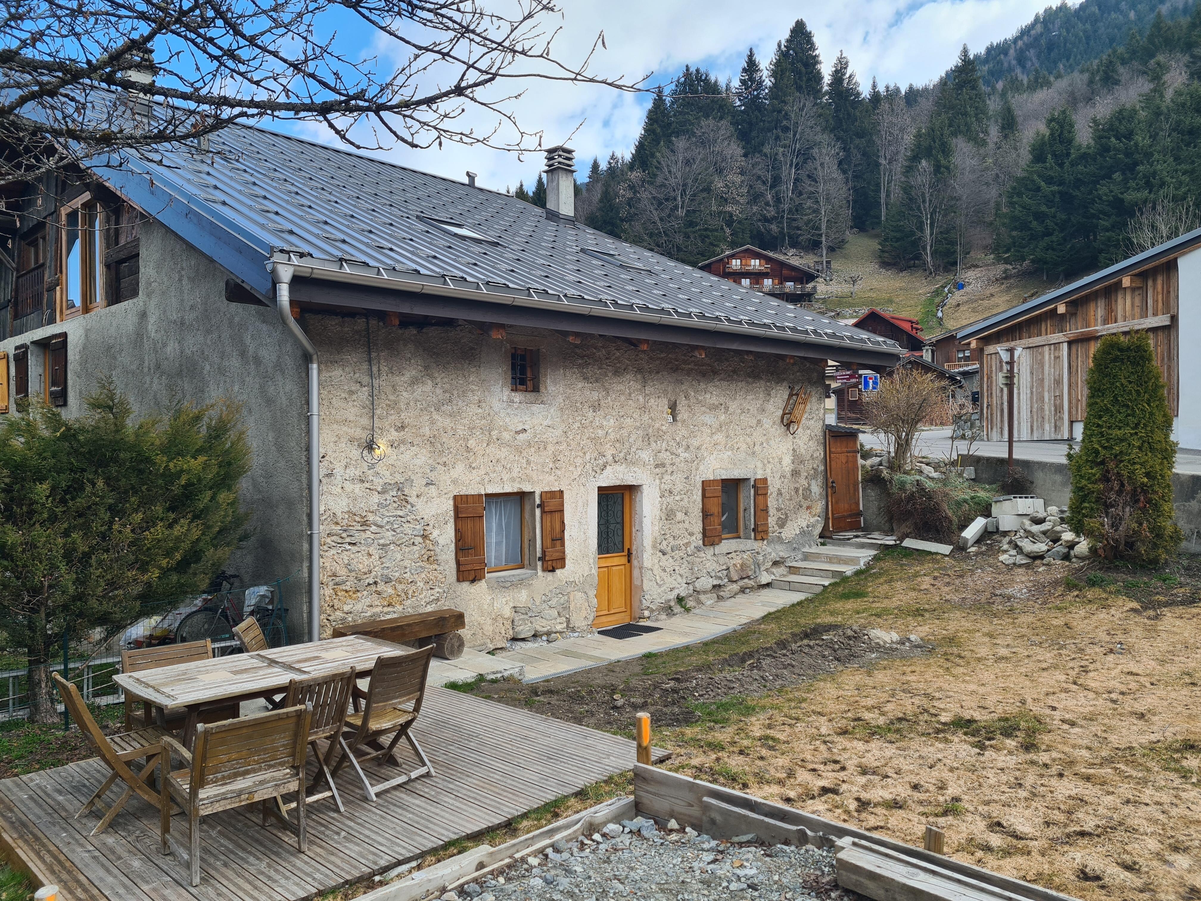 The exterior after the snow had melted