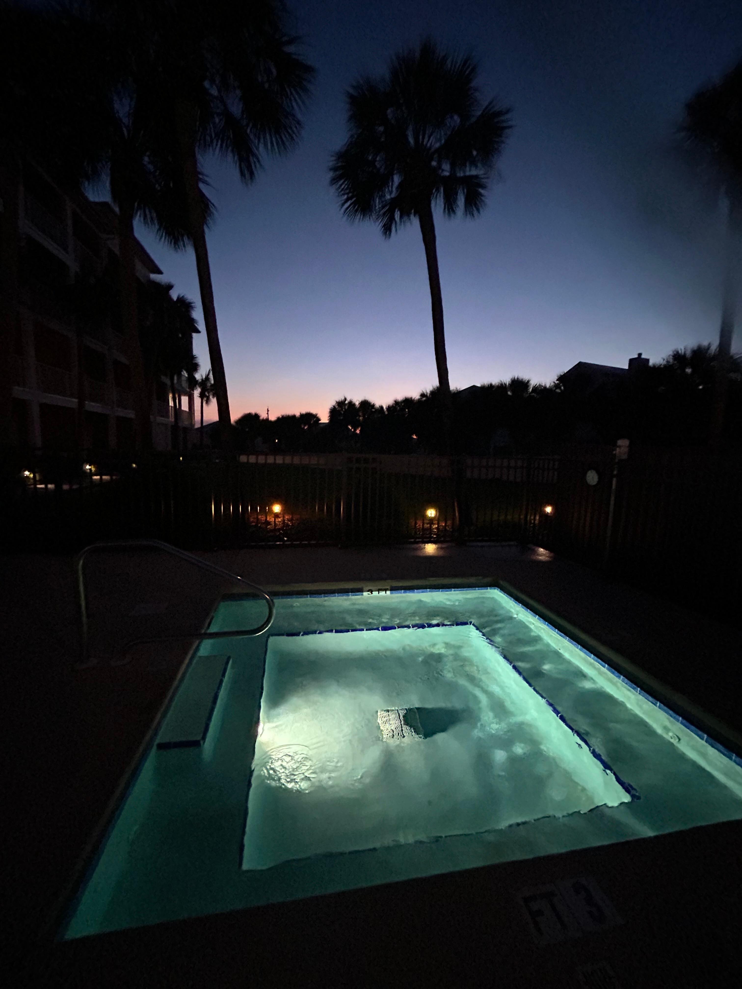 Pool at sunrise 