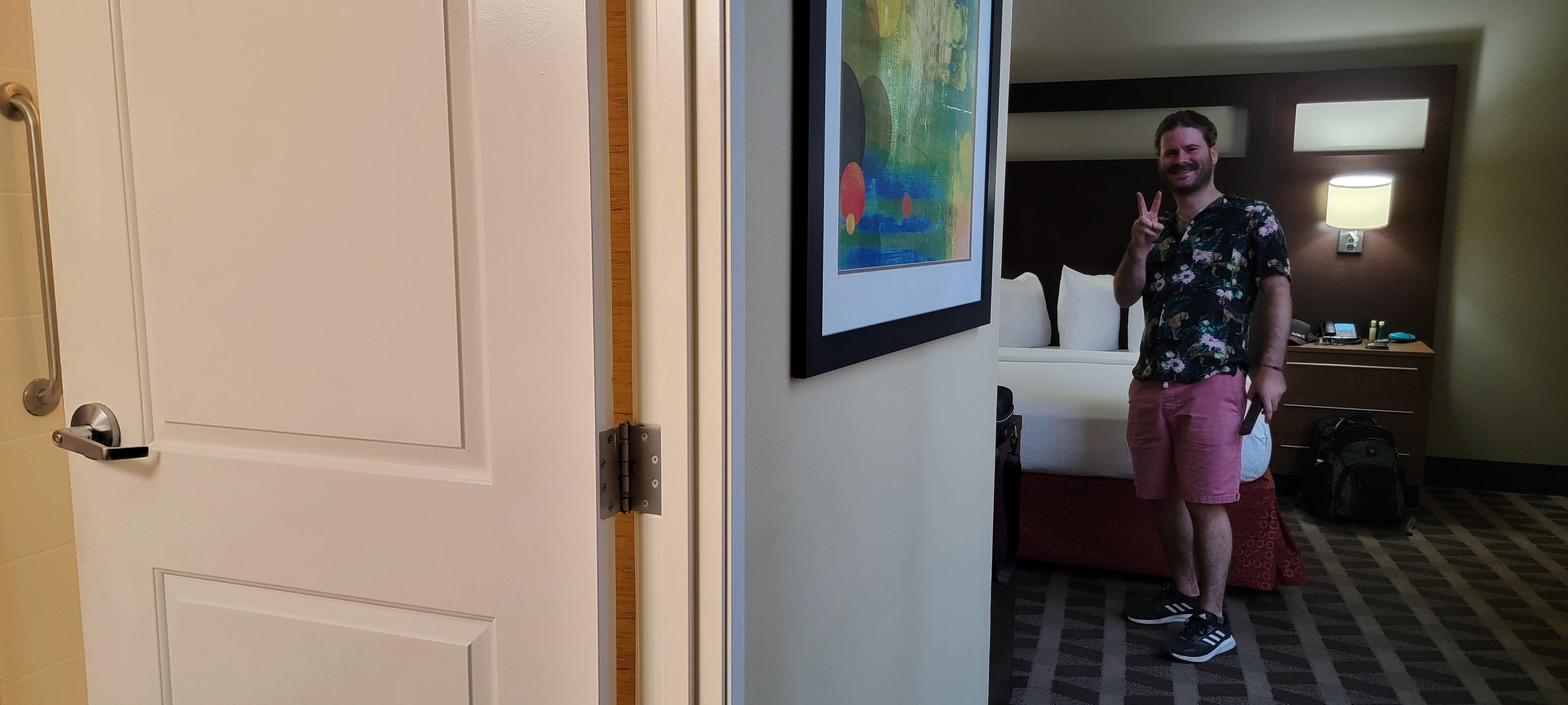 First suite; Hall leaving to bathroom and King bedroom