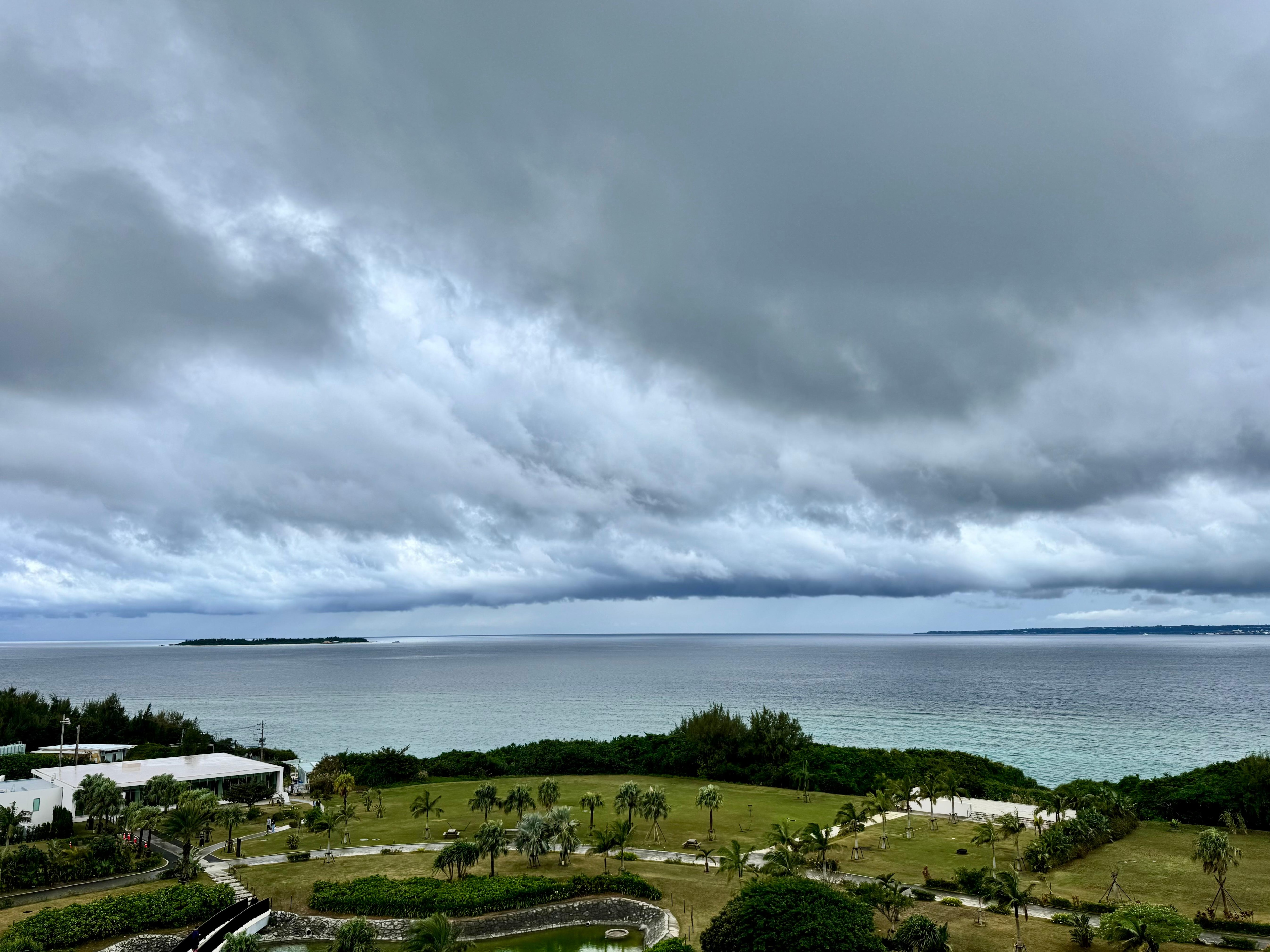 View from hotel room level 6 on another day. 