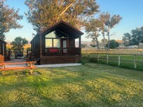 Front of Crazy Woman cottage