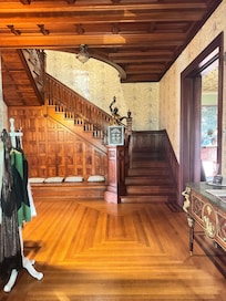 View from front door to main staircase