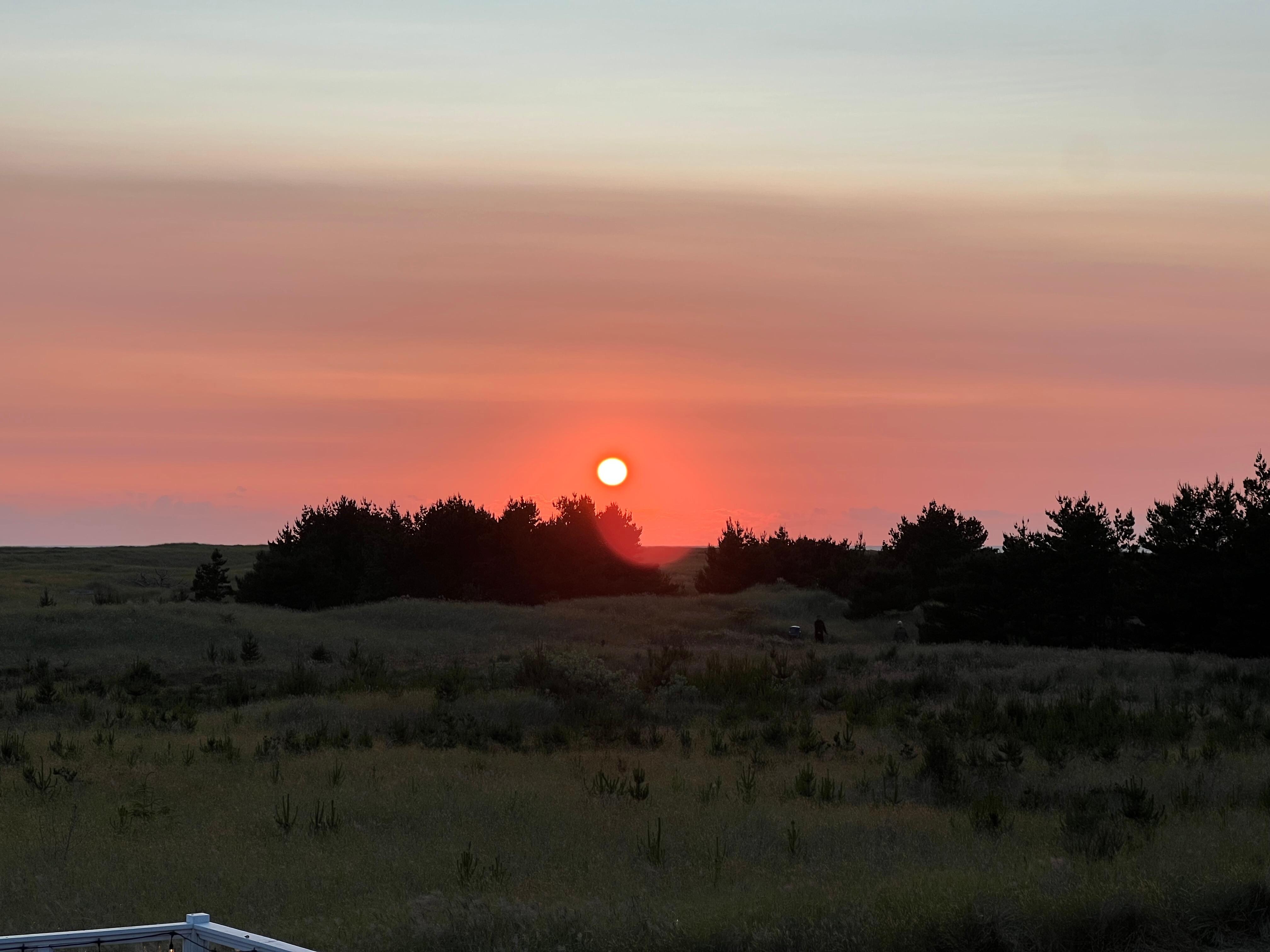 Beautiful sunset from our balcony 