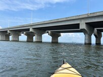 Kayaking out on the bay