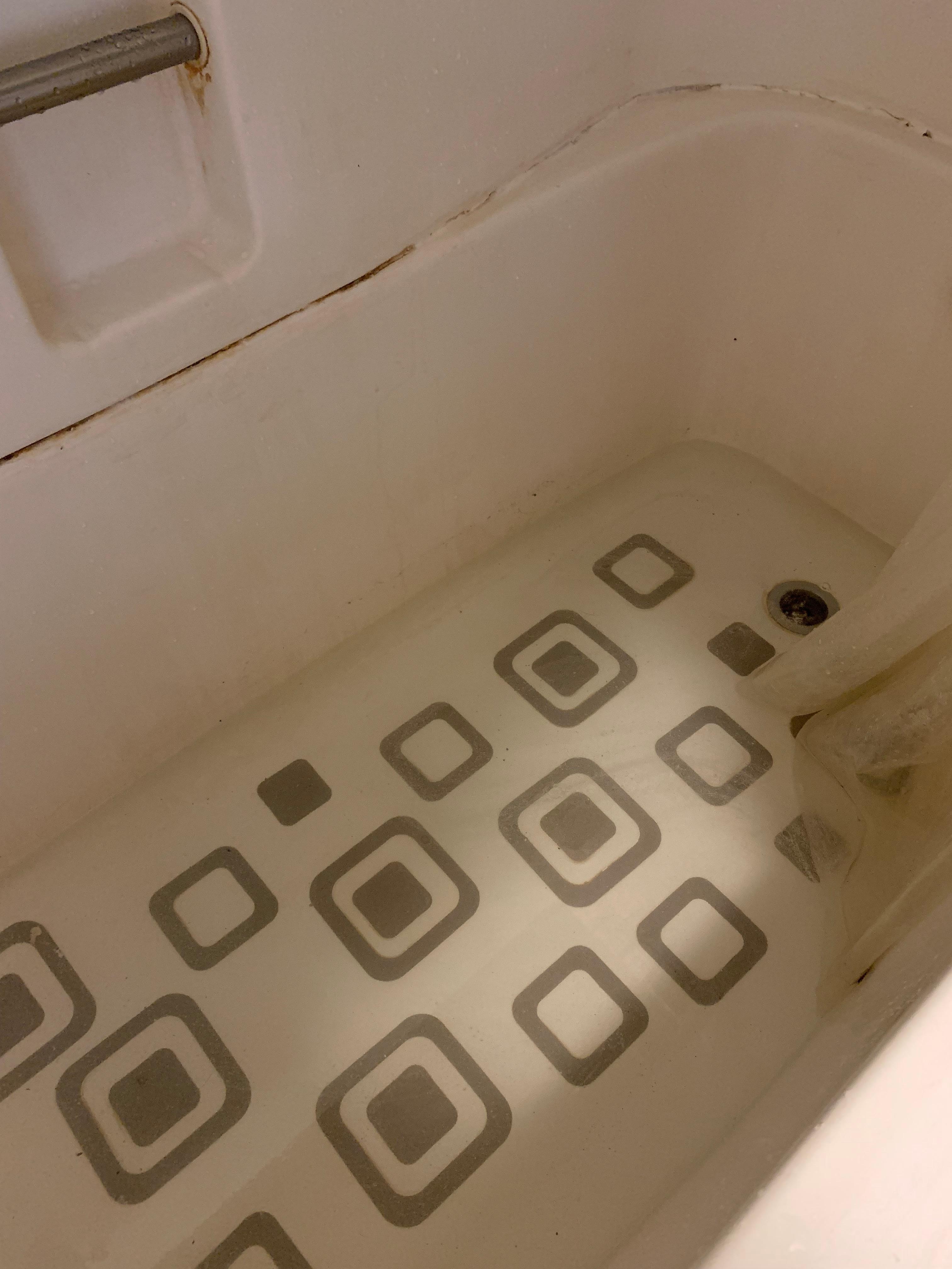 The shower did not drain well and looks like it hasn’t been cleaned in months.