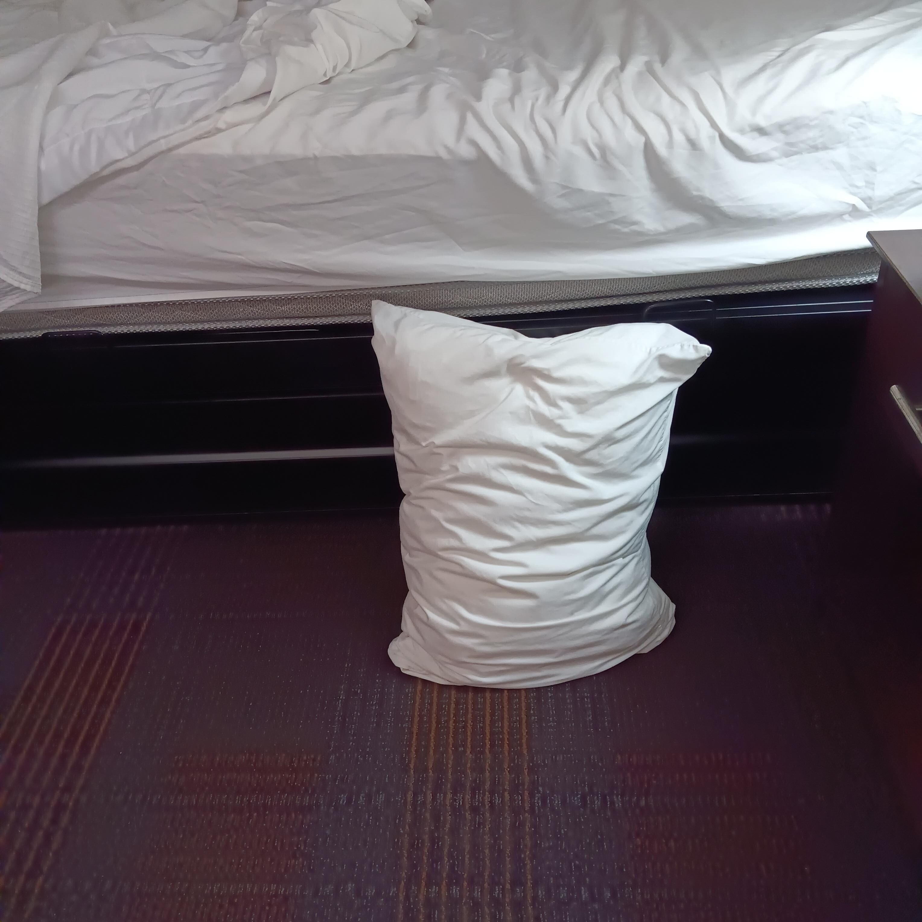 Height of bed was too high especially for a handicapped accessibility room.