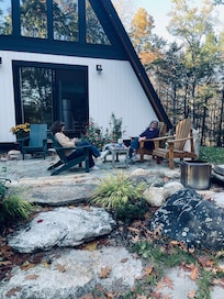 Enjoying the evening outside