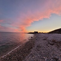 Sunset local beach