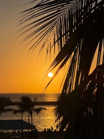 Sunset from 3rd floor balcony.