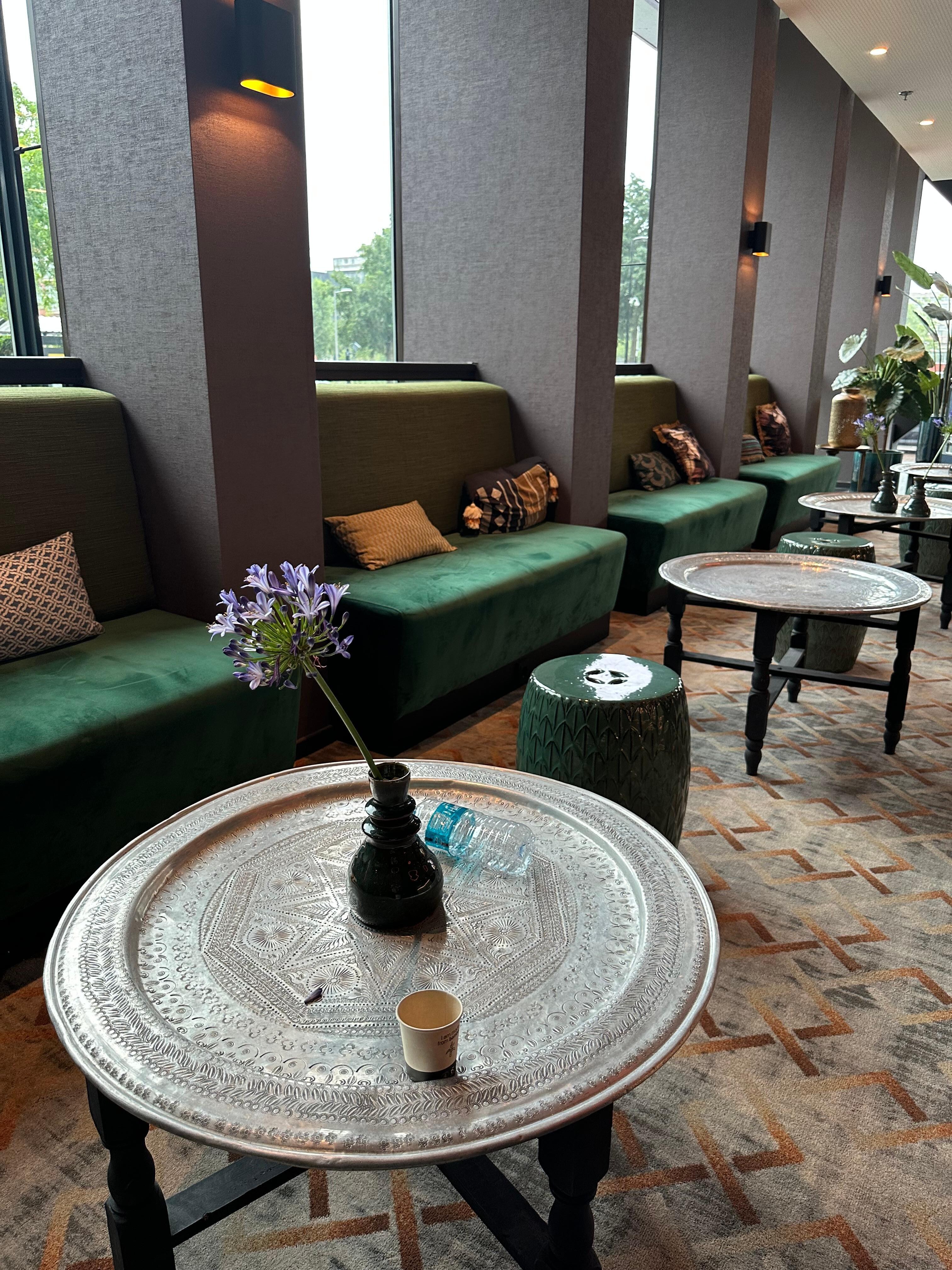 Enough table space for dining 