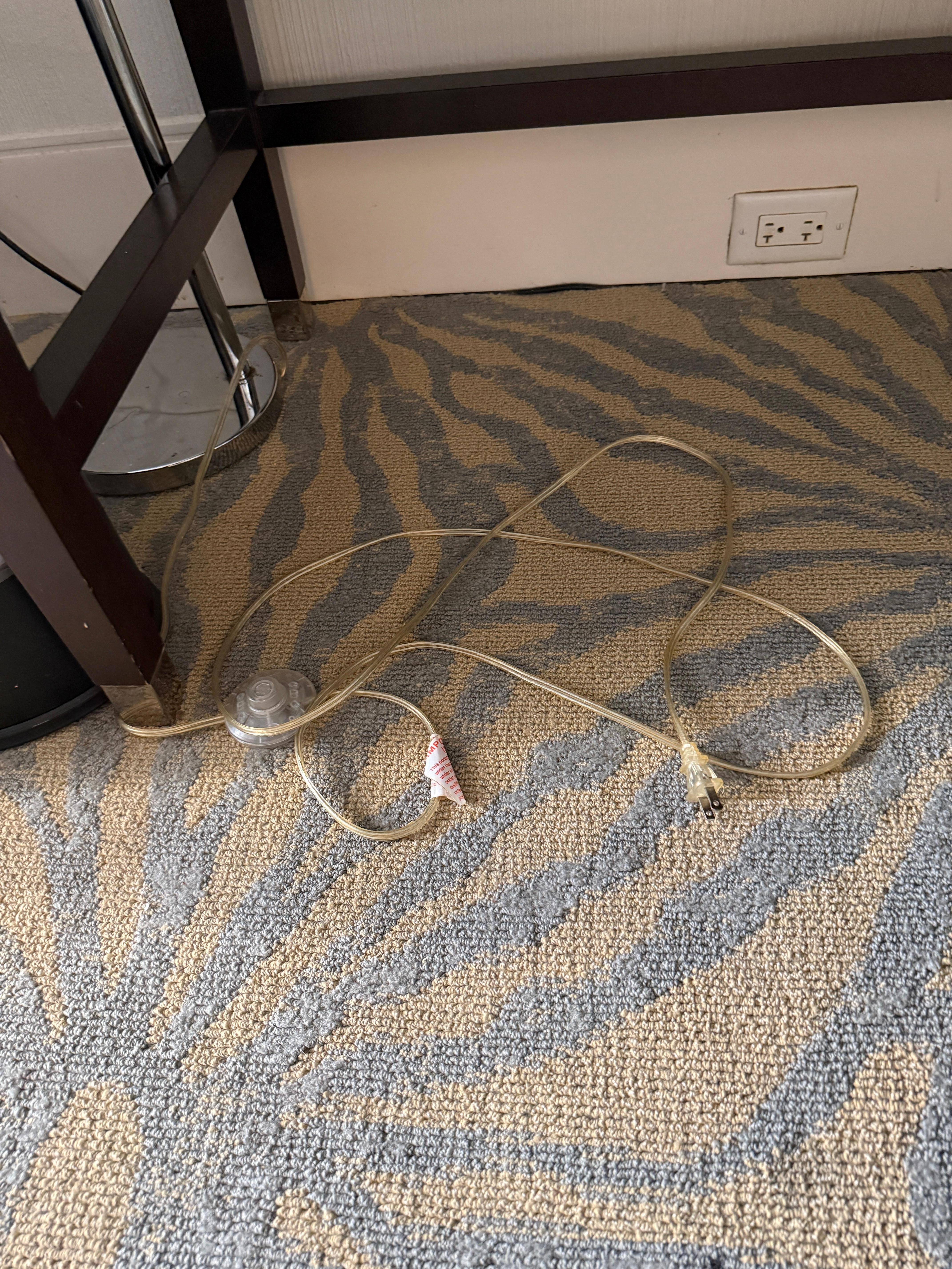 Lamp had to be plugged in to turn on. And unplugged to turn off at bedtime. I’am a senior citizen.