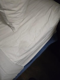 Stained bedsheets