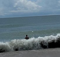 Beach in front of condo