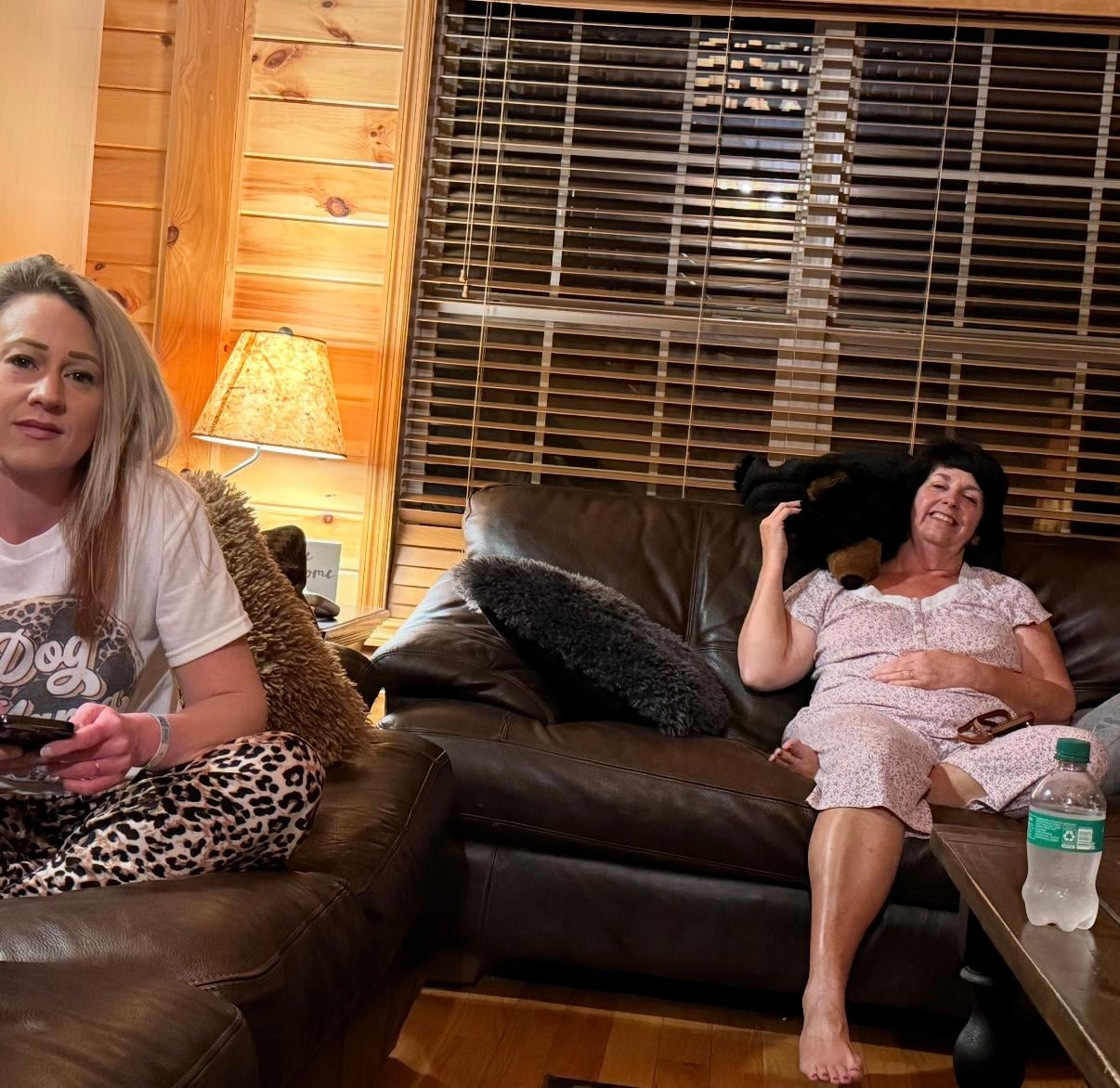 Angie & Stephanie relaxing 