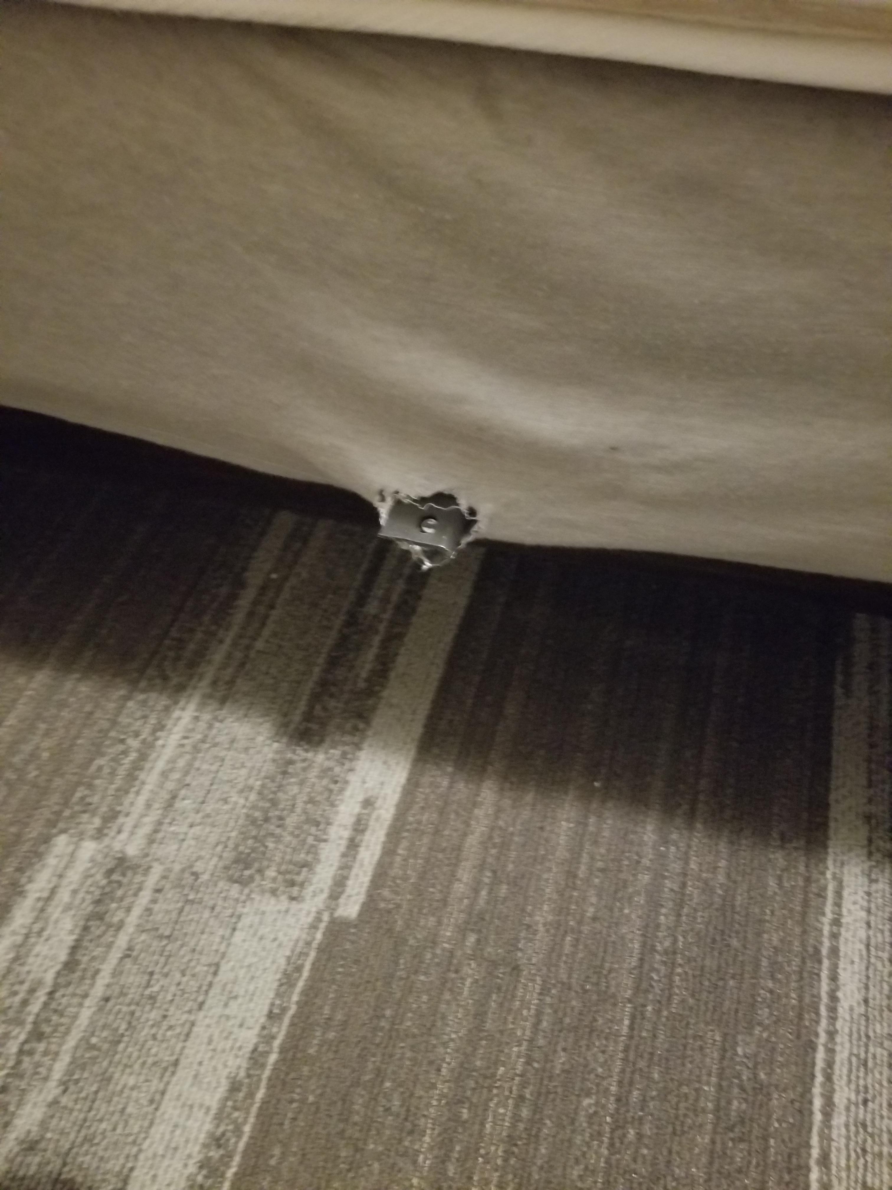 Cut my leg on this bed frame.