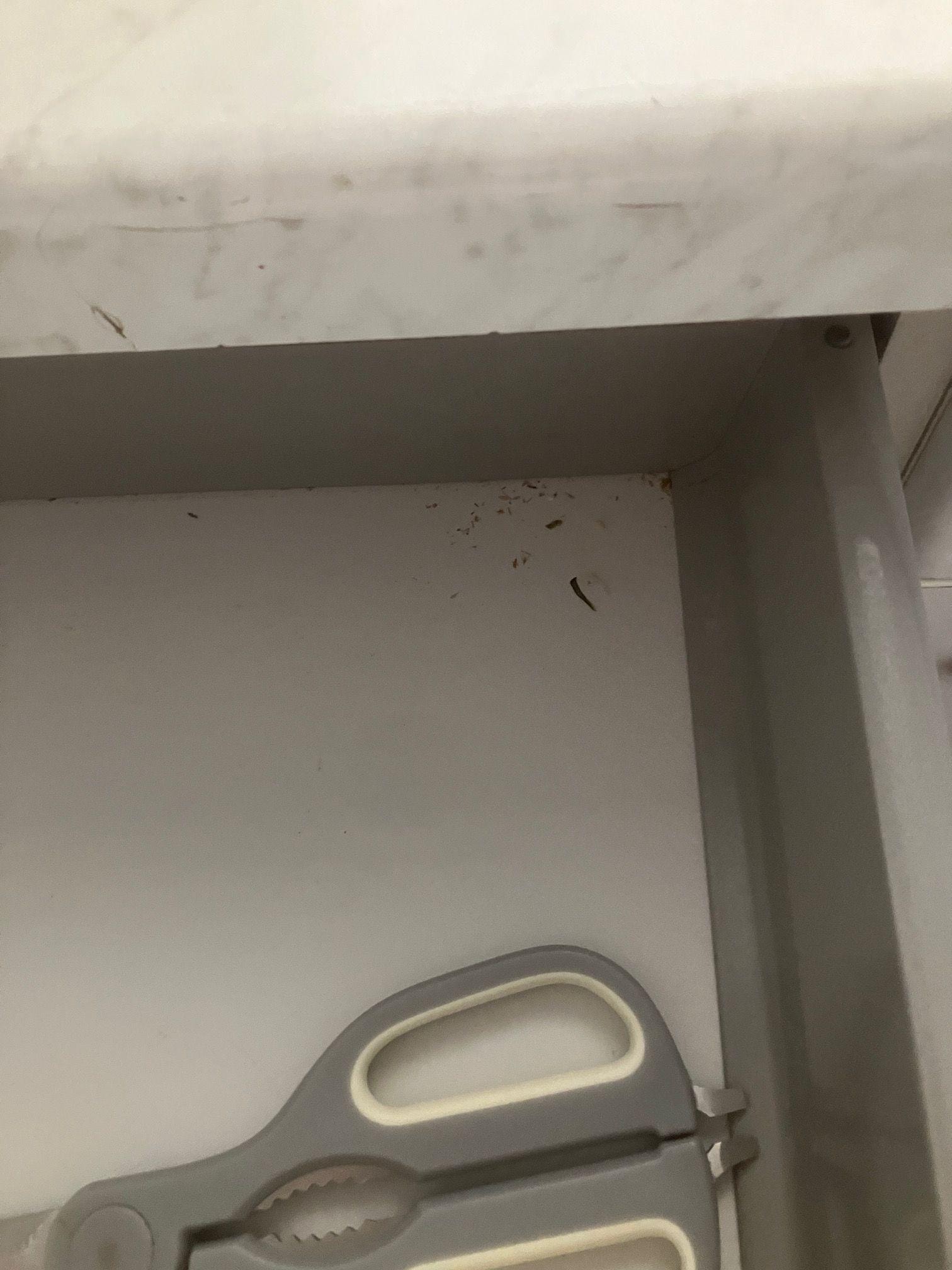 Dirty kitchen drawers