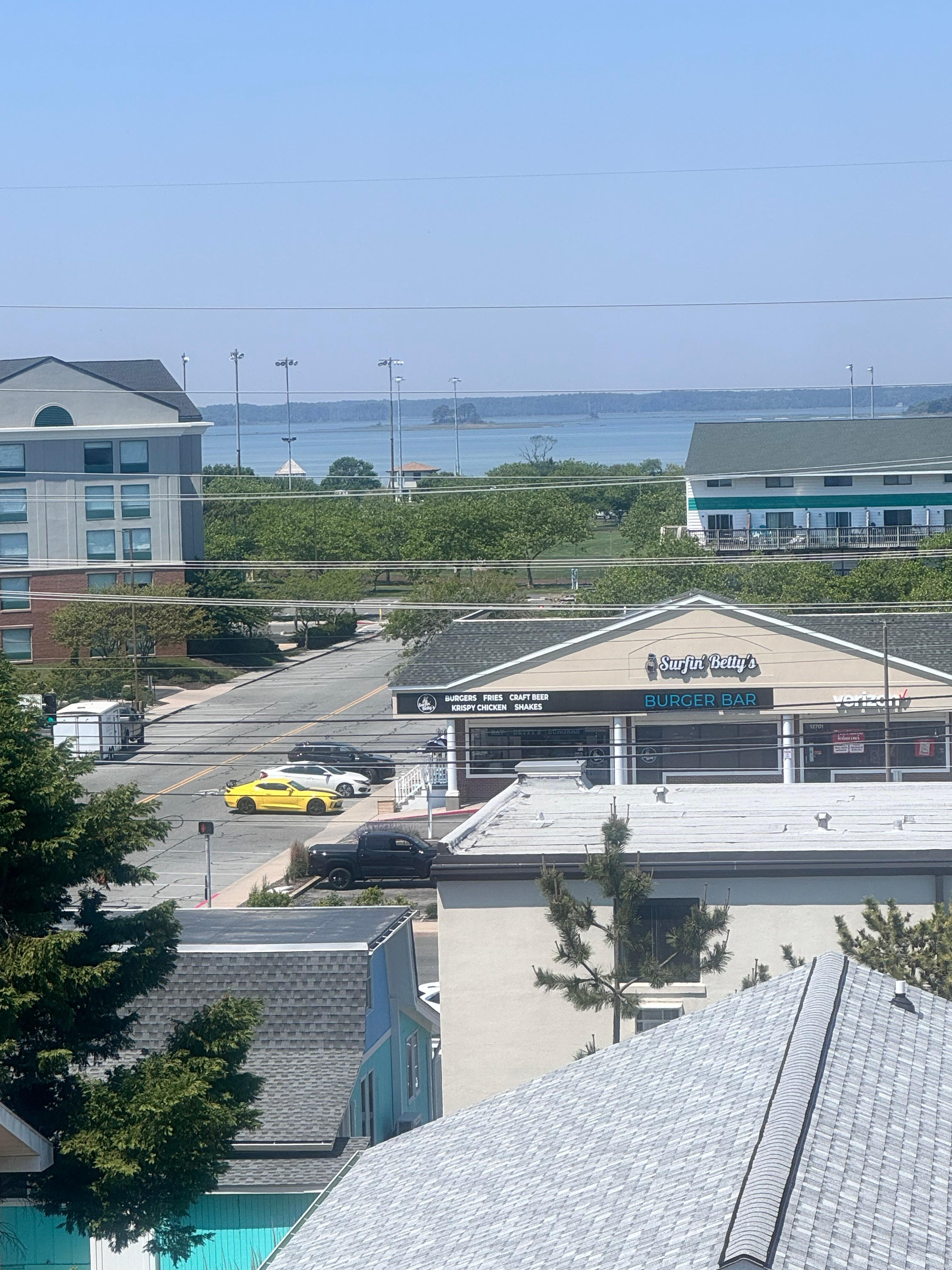 View while waiting for the elevator. 