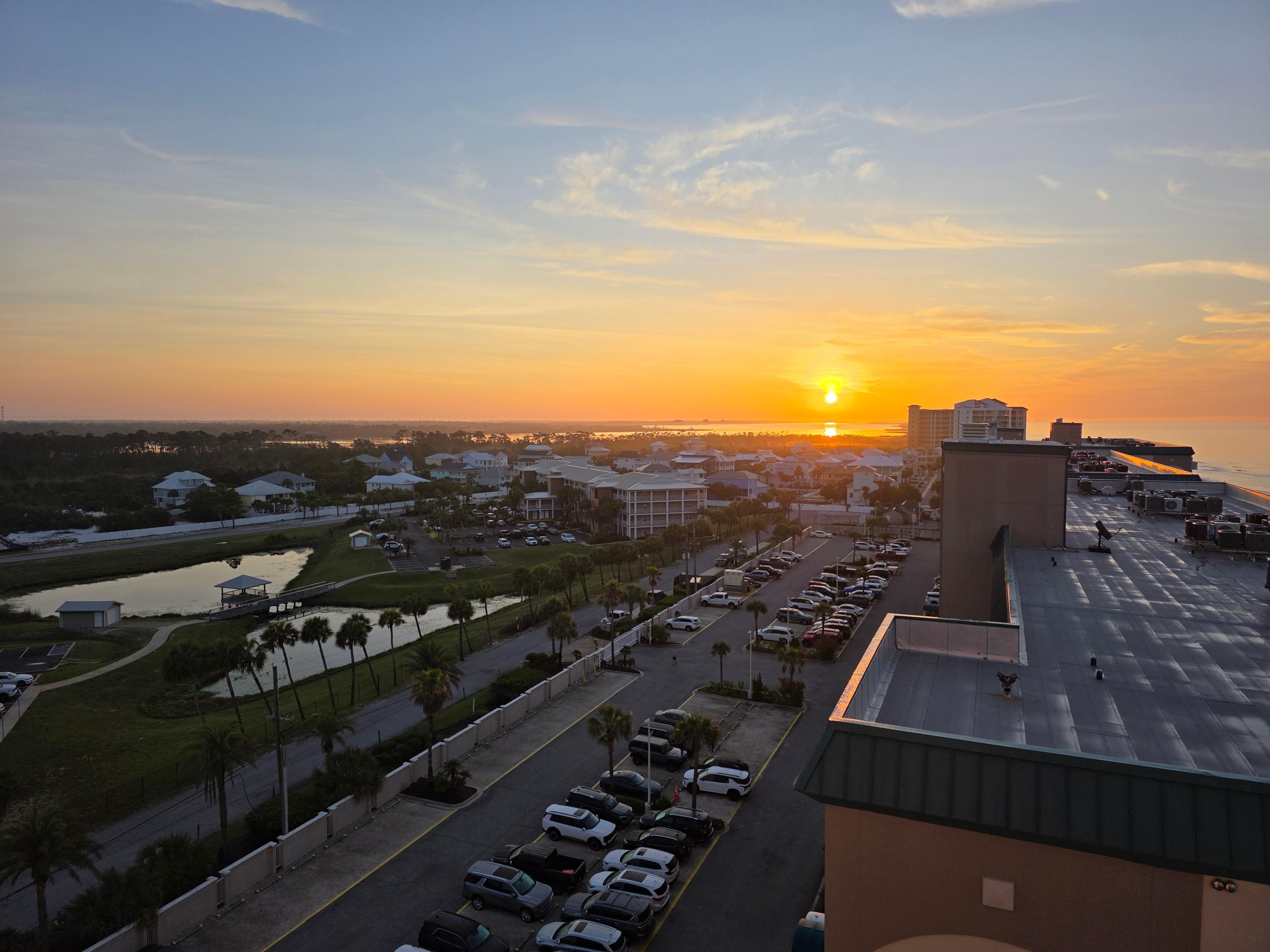 Sunrise from the unit! 