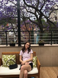 Enjoying the terrace