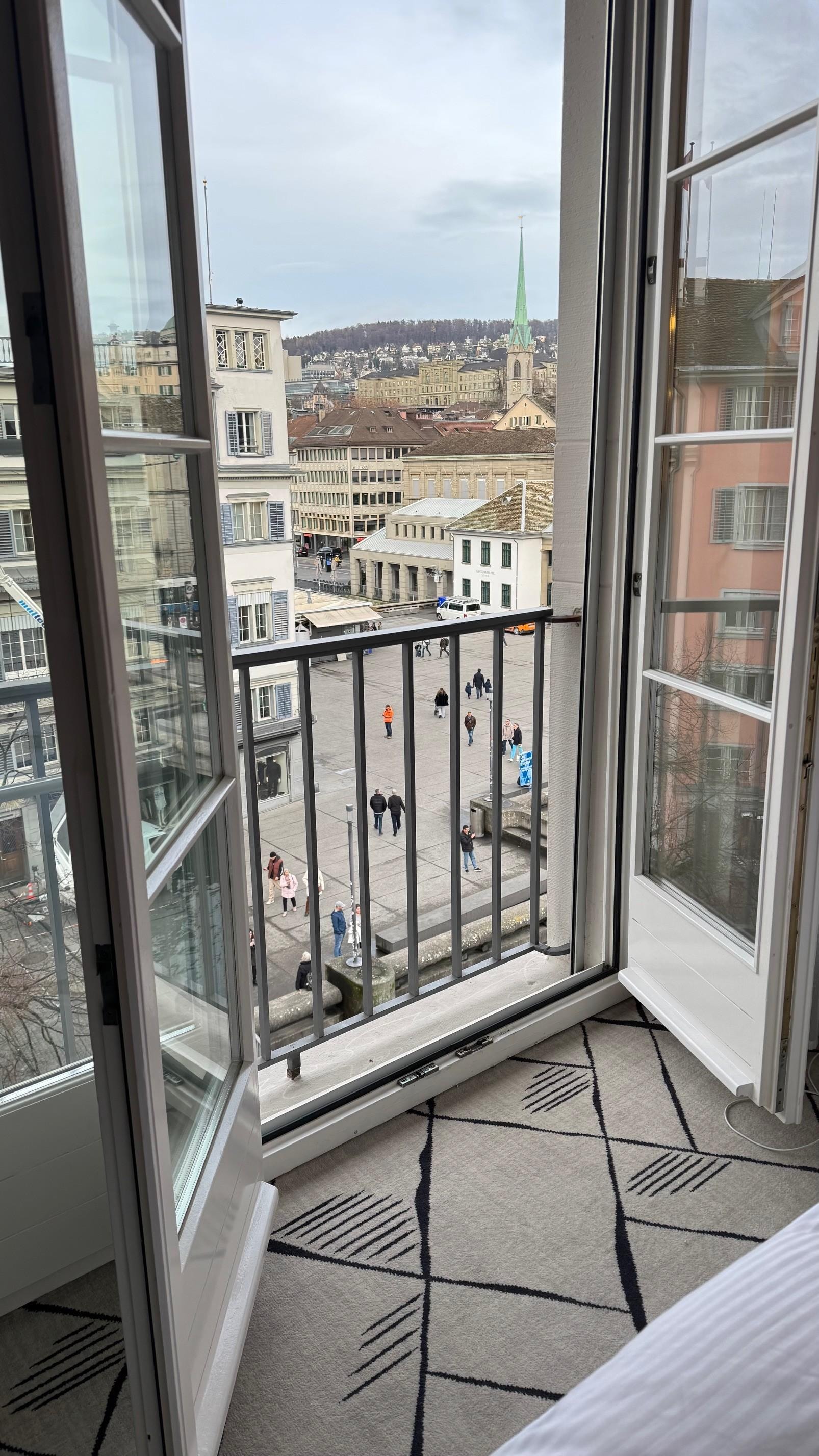 View out our 4th floor room