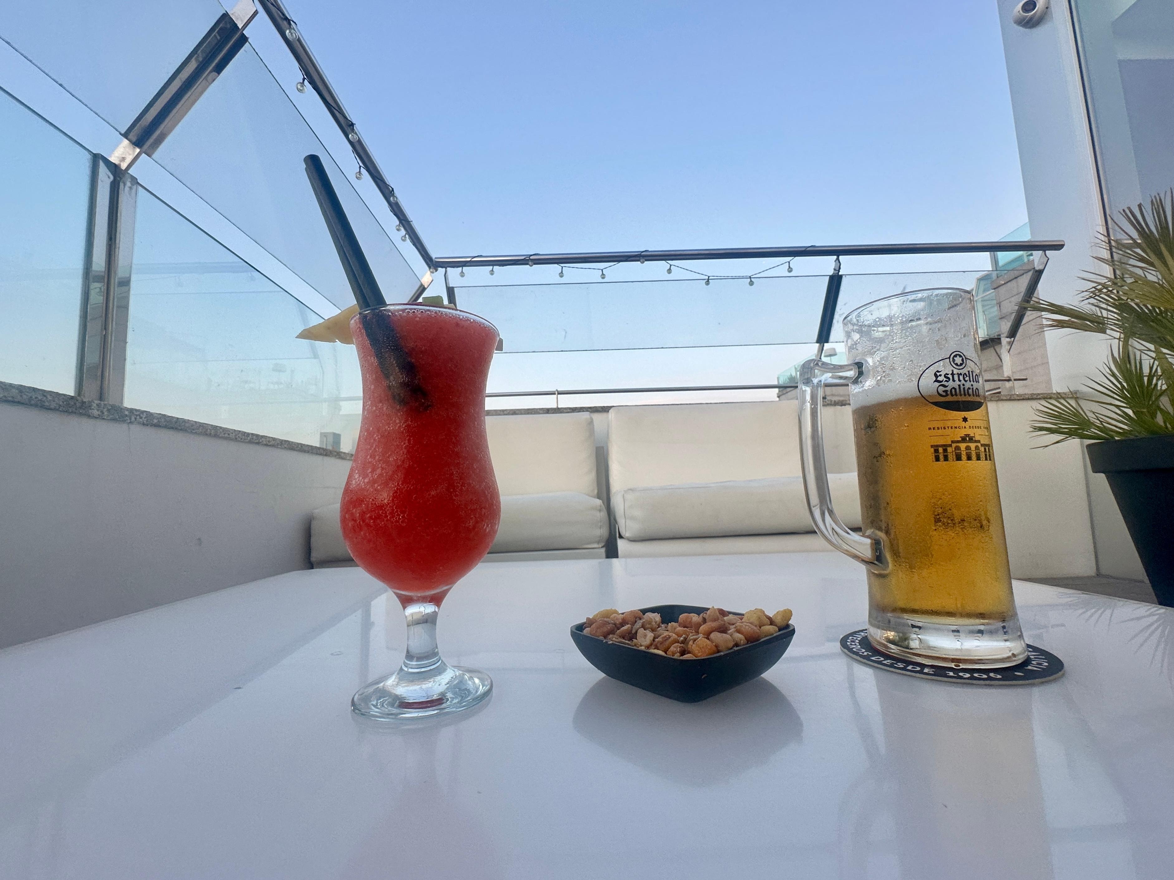 Versgemaakte strawberry daiquiri 