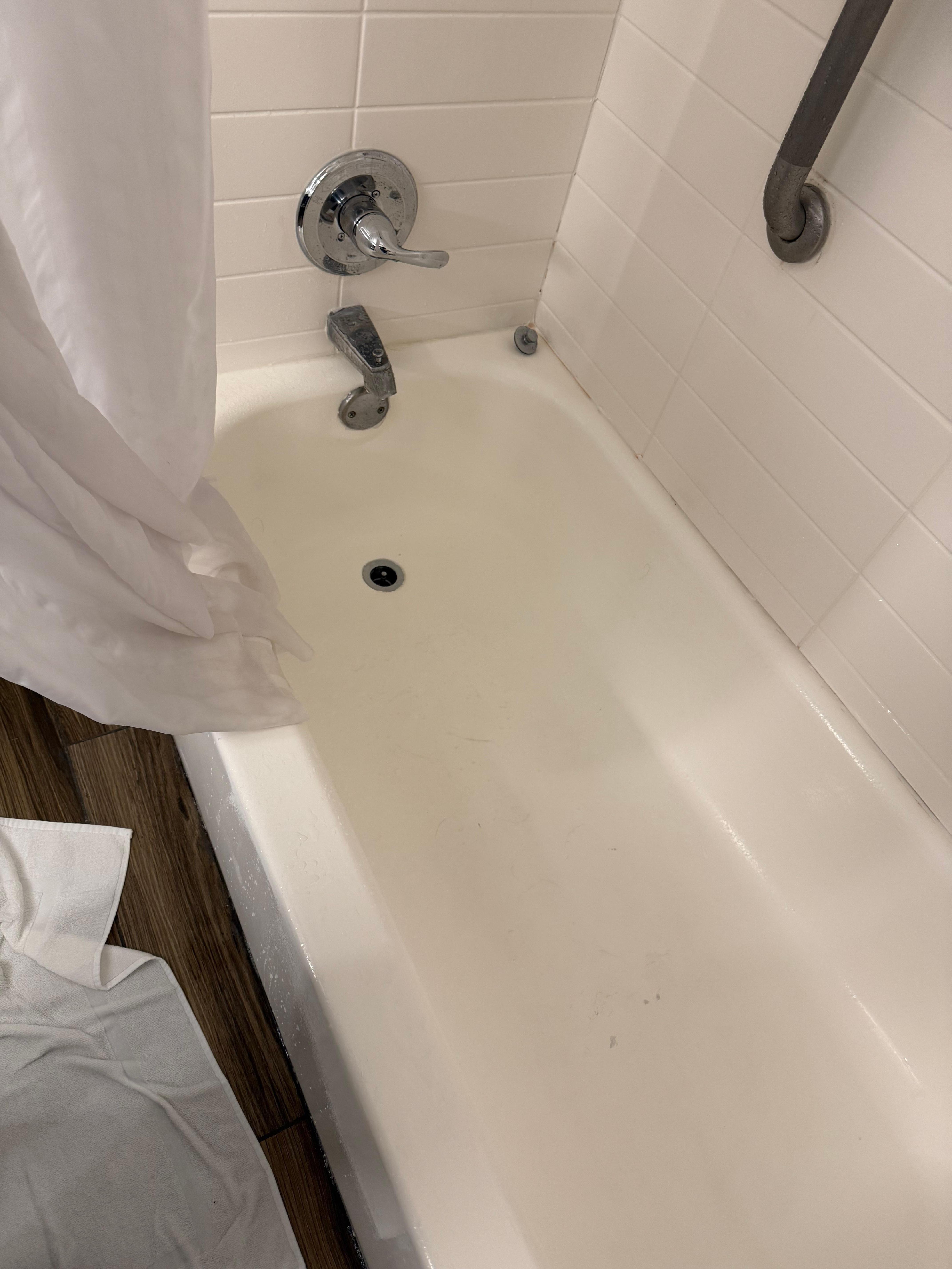 Paint chipping tub stopper was off as well