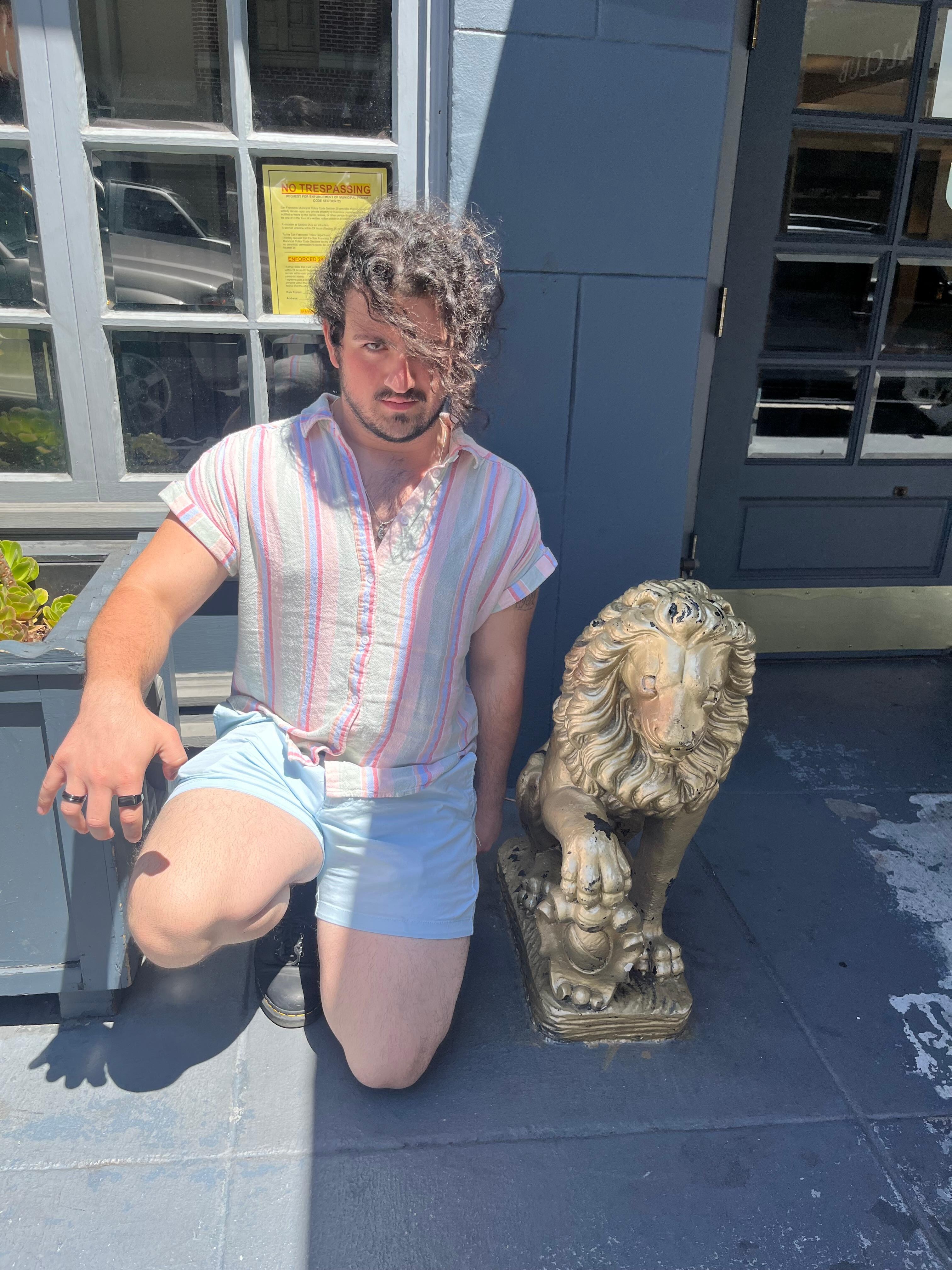cool lion out front 😜