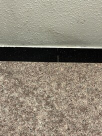 Picture of the ceiling above you as you showered water dripping down