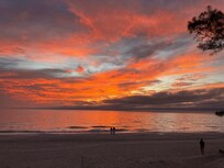 Sunset from our balcony on Anna Maria Island!