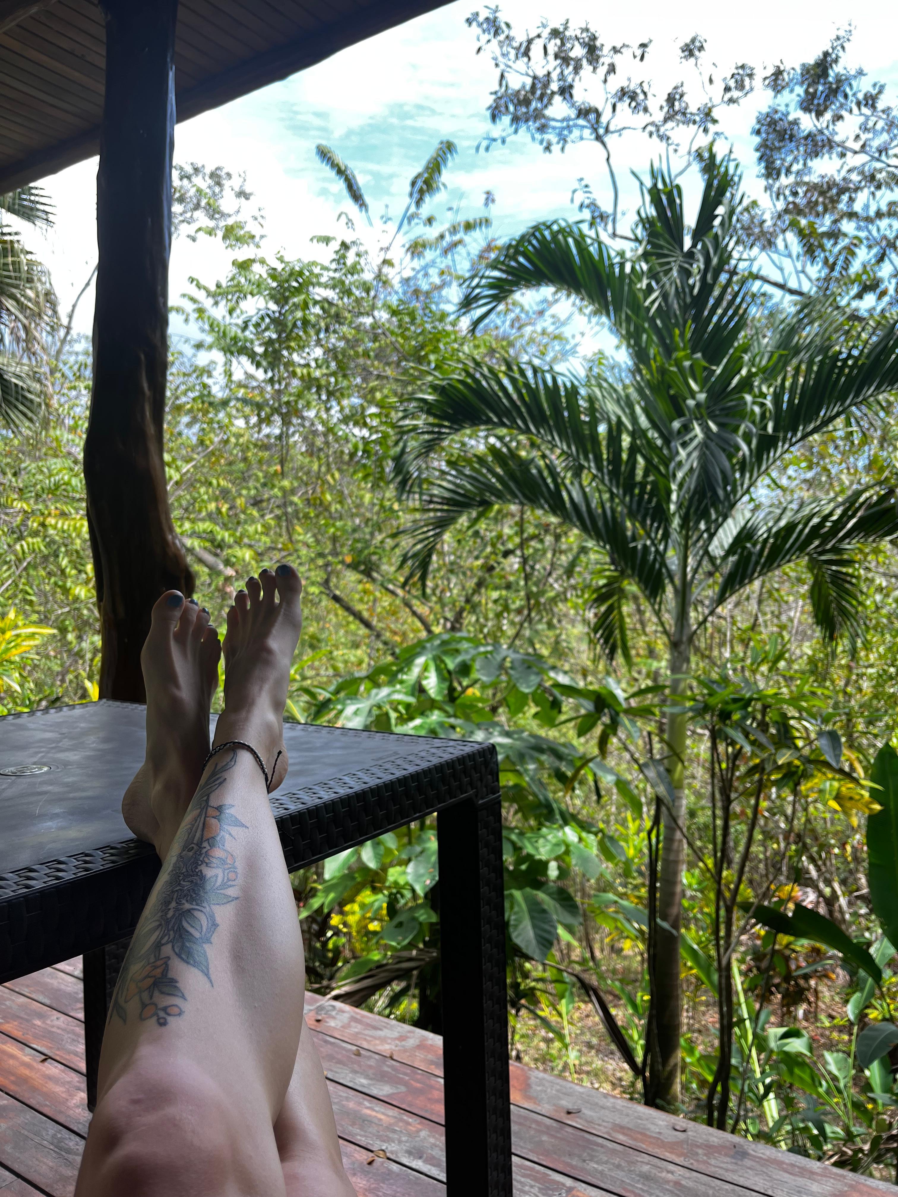 This was our private terrace overlooking the jungle!