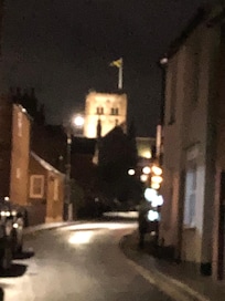 The view of St Albans Abbey from the property.