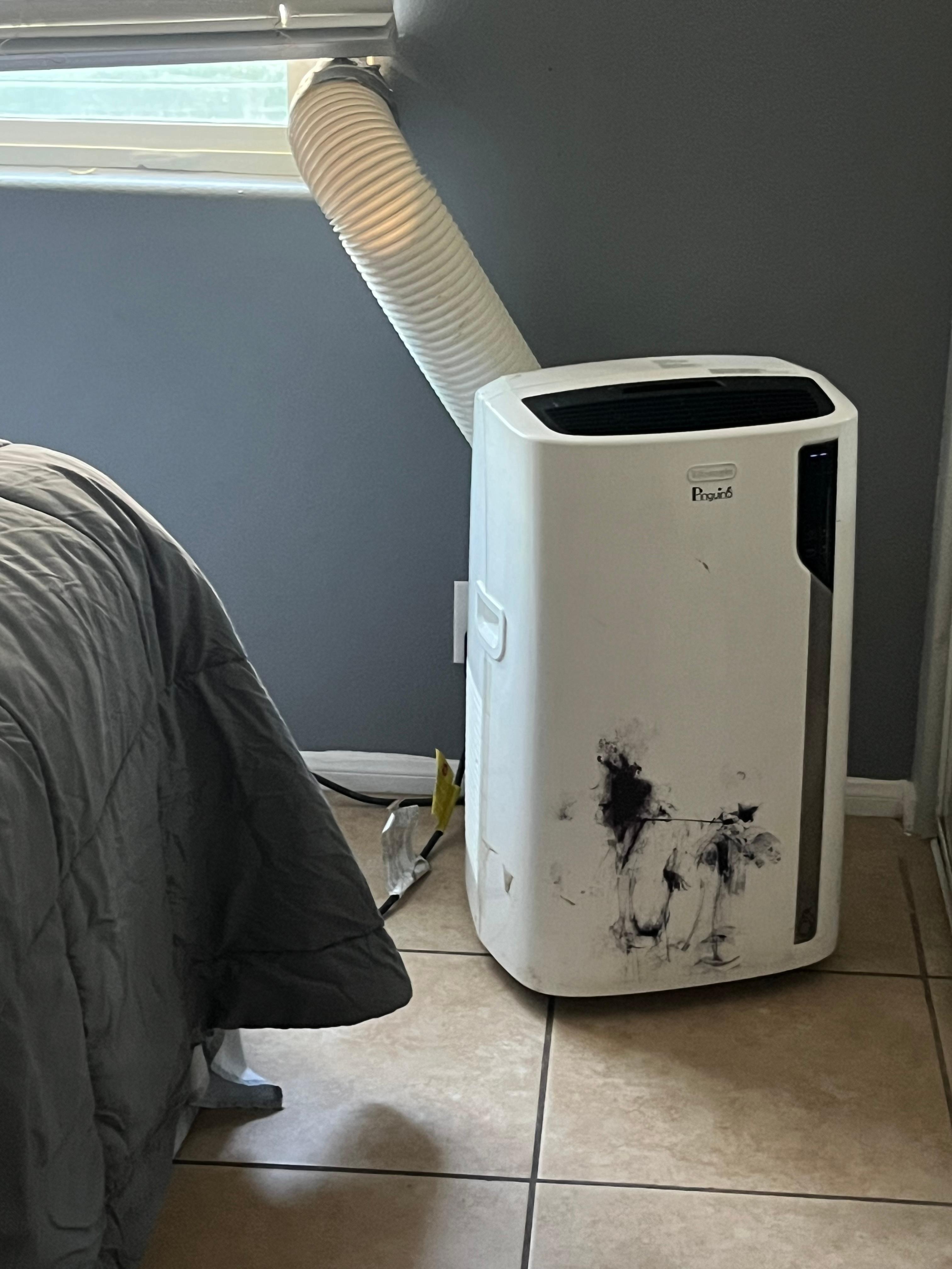 A filthy portable AC 