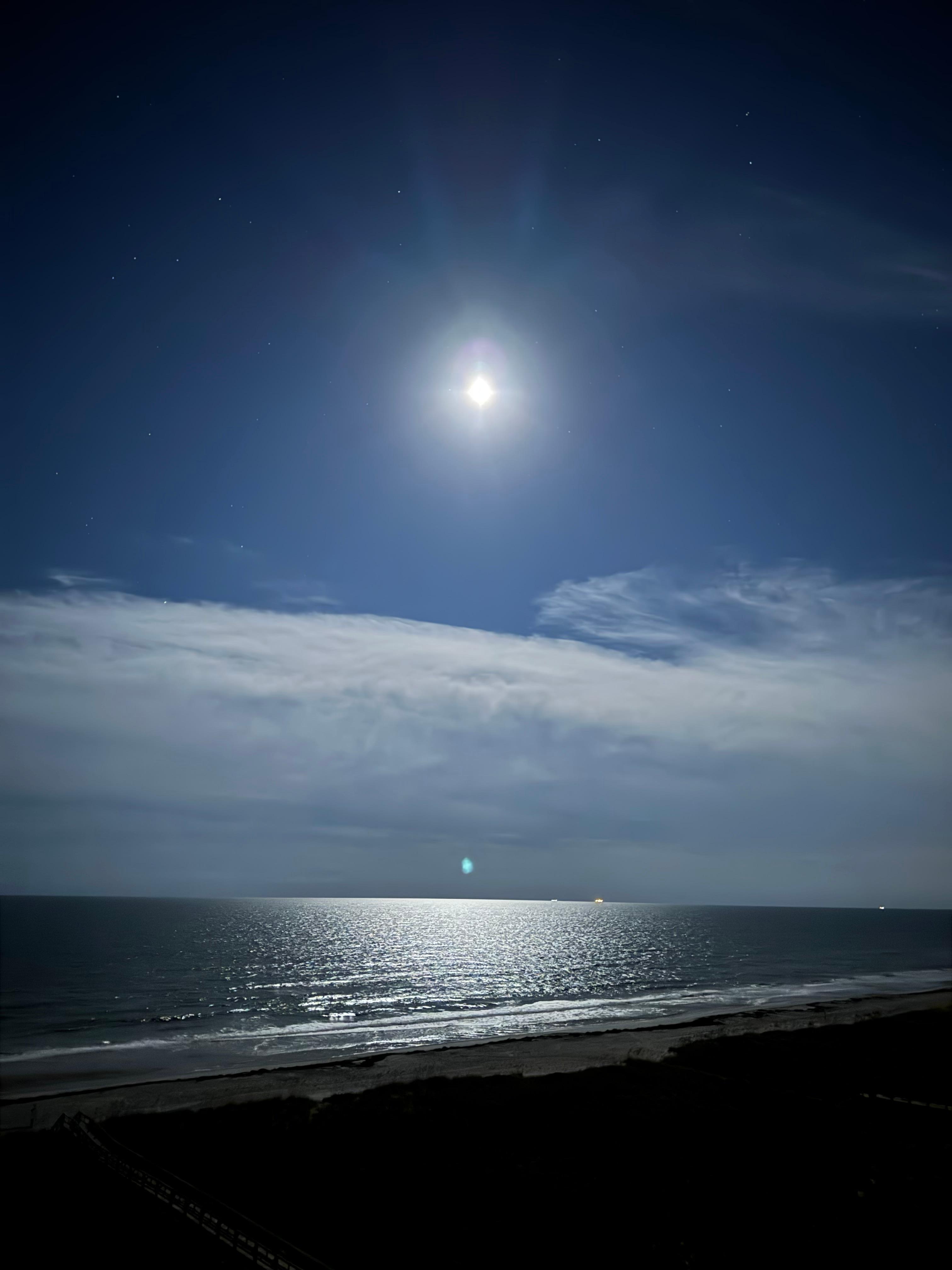 The moon on our final night 