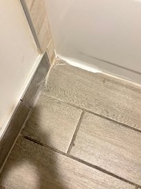 Paint and caulking everywhere it shouldn’t be