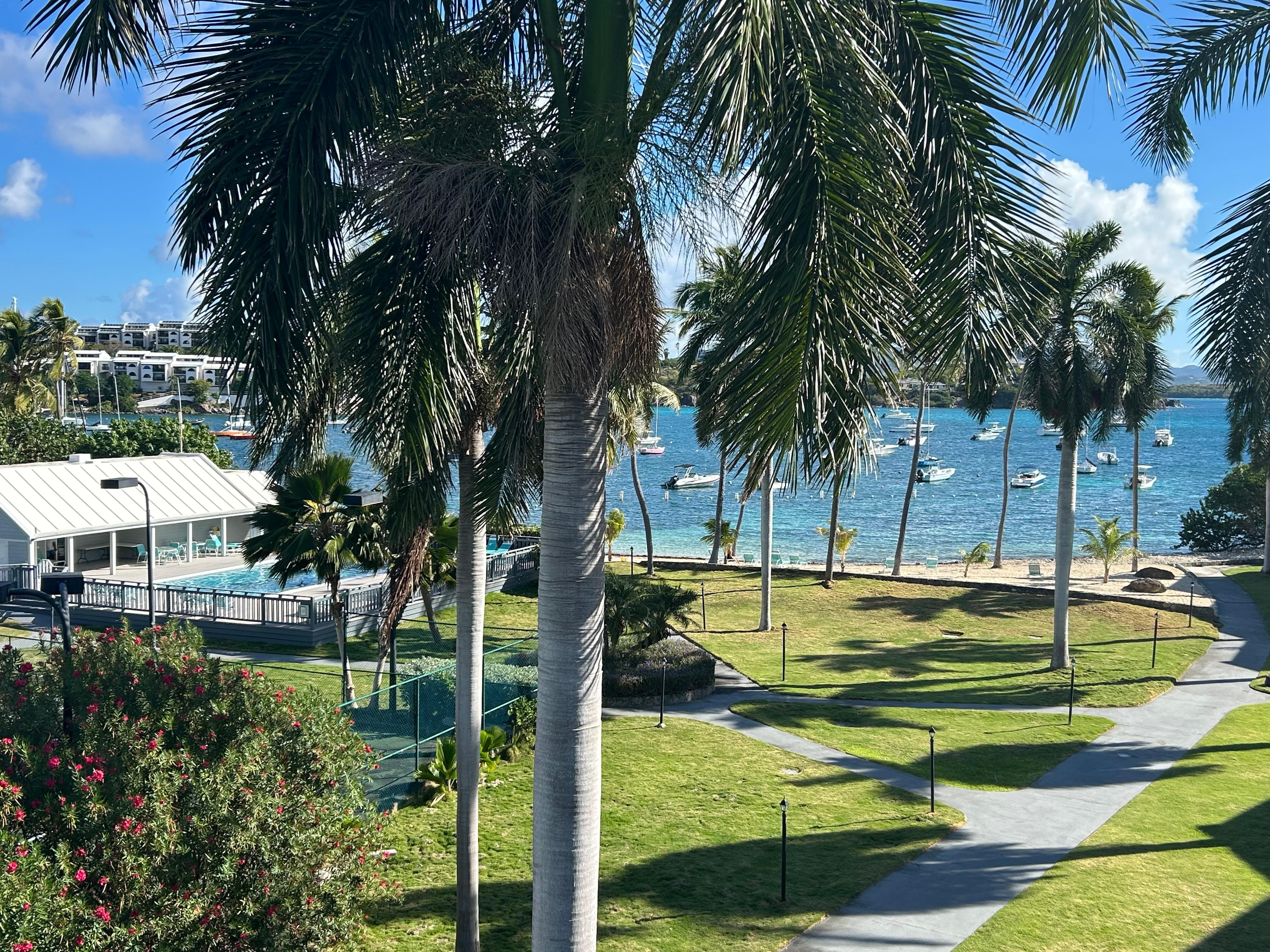 Beach view from balcony 